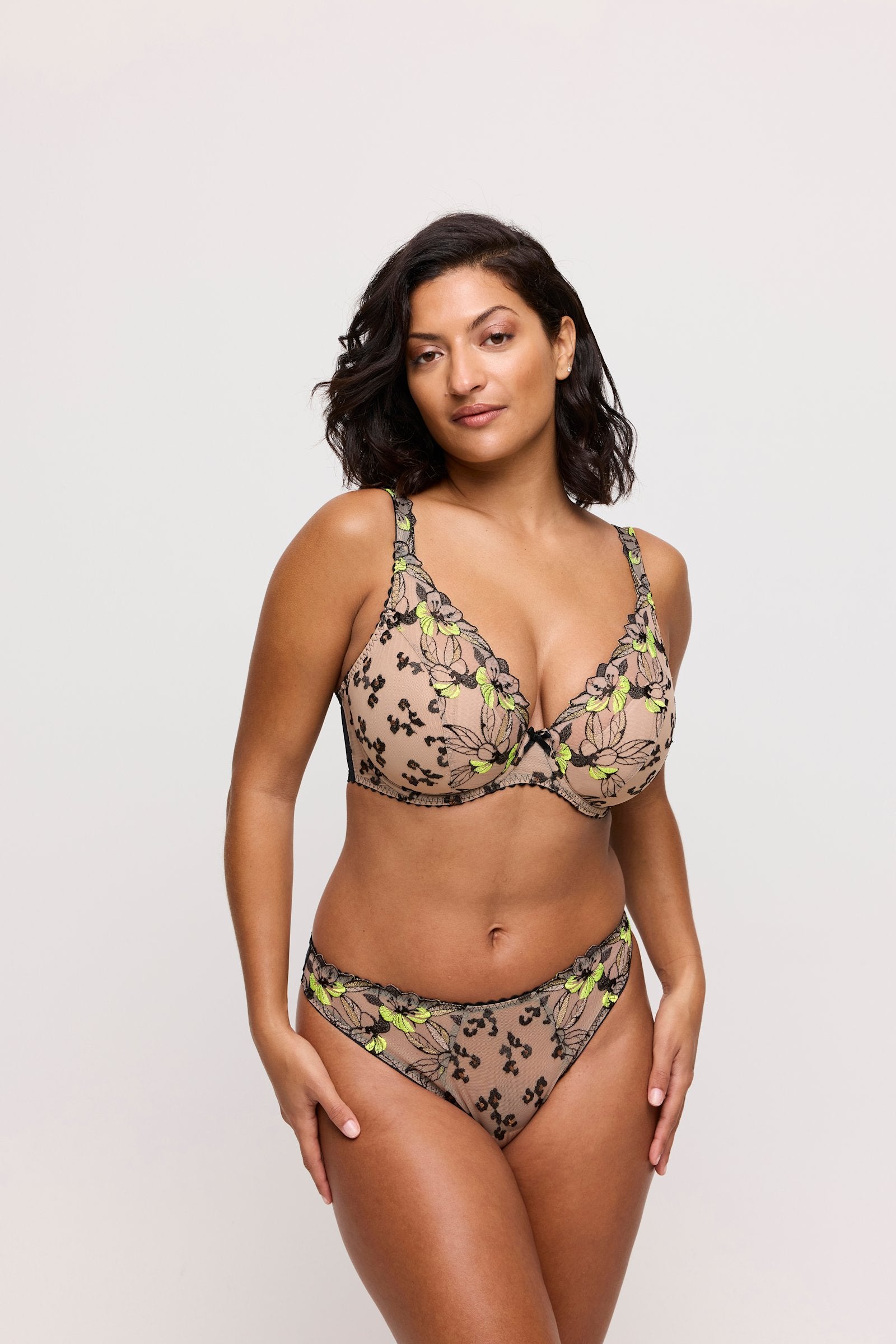 PrimaDonna Manali Thong on model in Wild Bloom