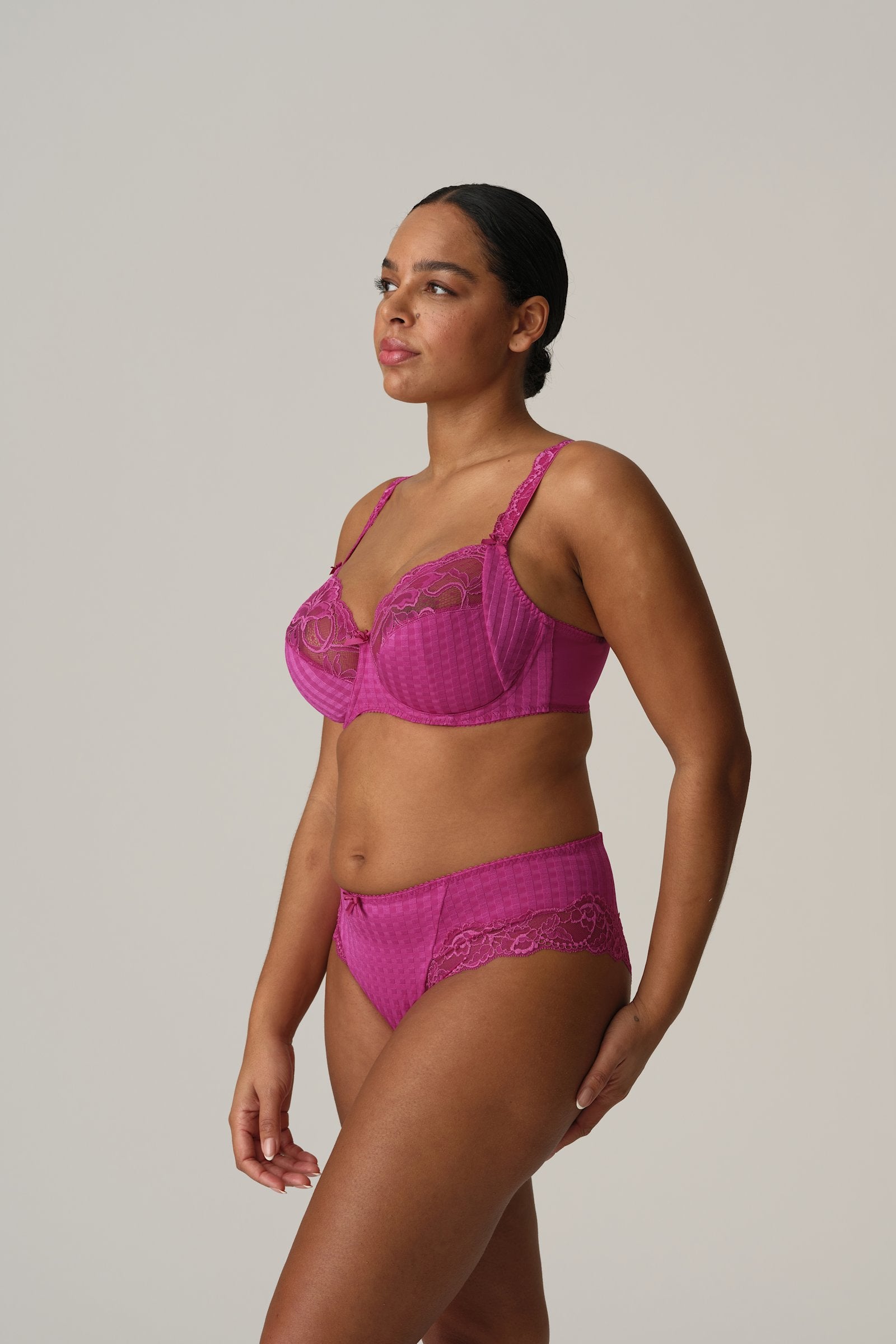 PrimaDonna Madison Hotpant on model in Fuchsia Fiesta