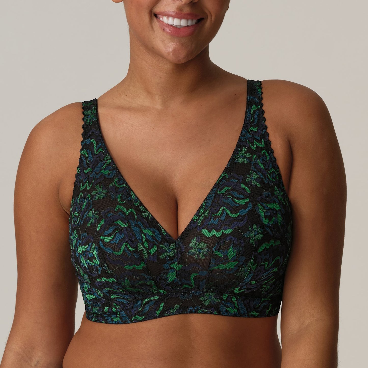 PrimaDonna San Angel Bralette in Peacock Feather