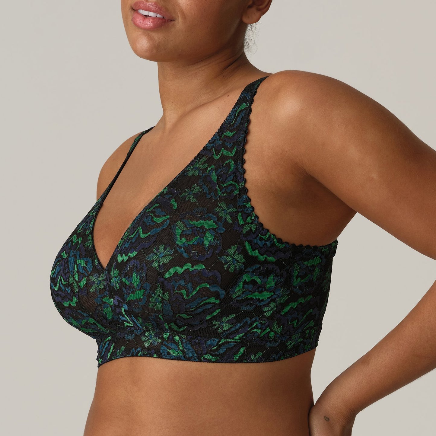 PrimaDonna San Angel Bralette in Peacock Feather