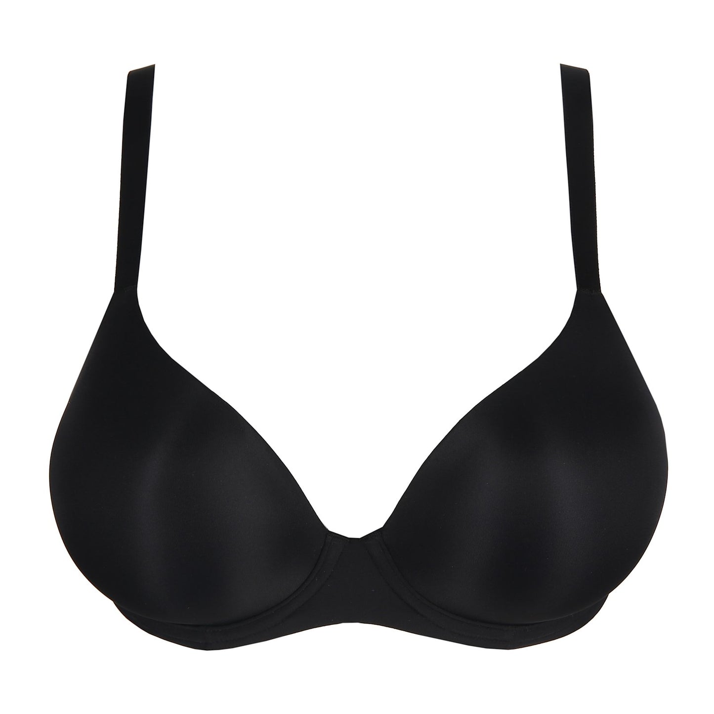 PrimaDonna Figuras Spacer Plunge Bra flat lay in Charcoal