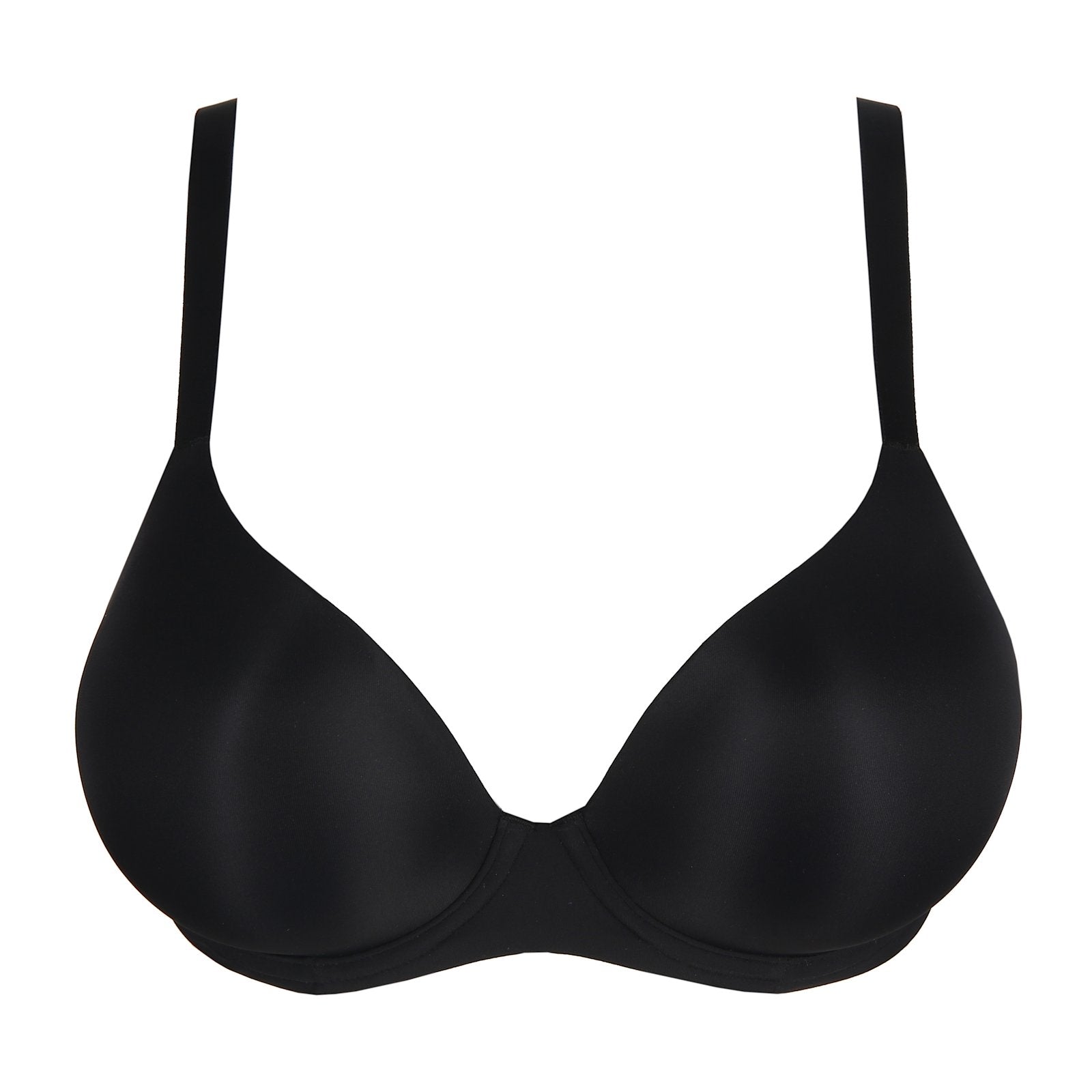 PrimaDonna Figuras Spacer Plunge Bra flat lay in Charcoal