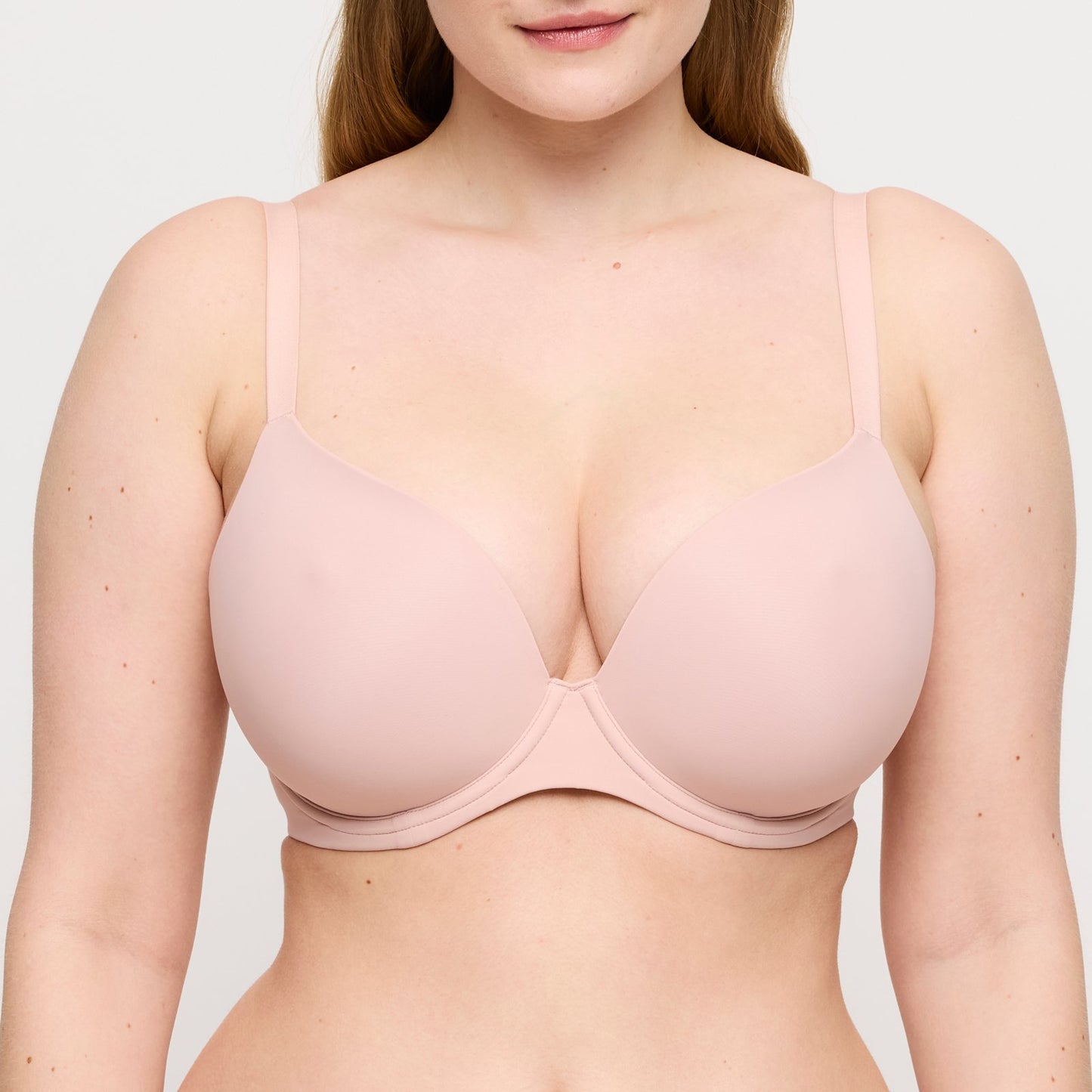 PrimaDonna Figuras Spacer Plunge Bra in Powder Rose