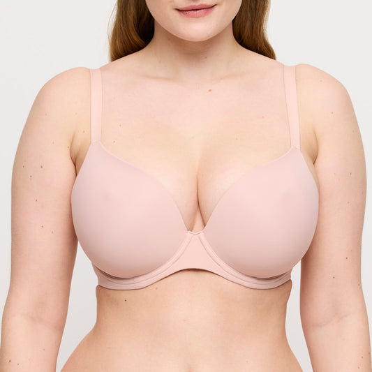 PrimaDonna Figuras Spacer Plunge Bra in Powder Rose