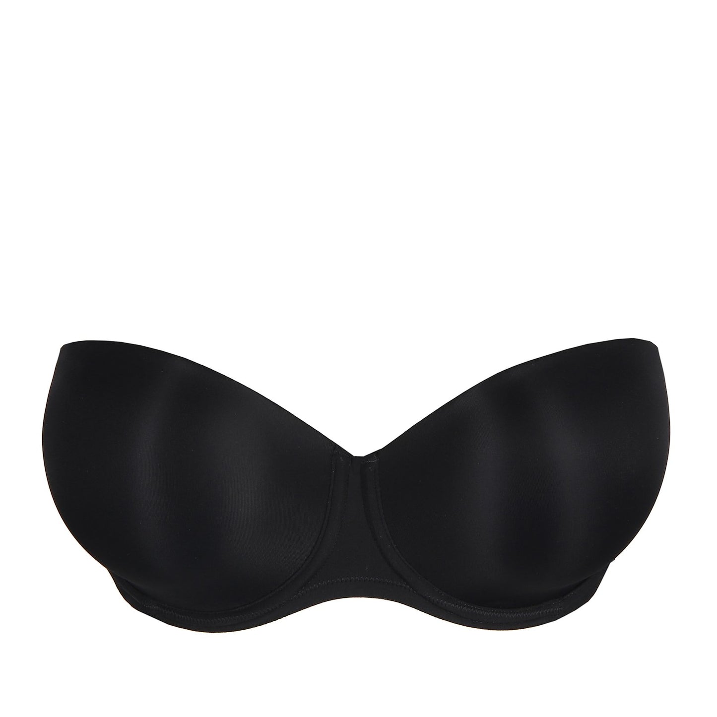 PrimaDonna Figuras Strapless Bra flat lay in Charcoal
