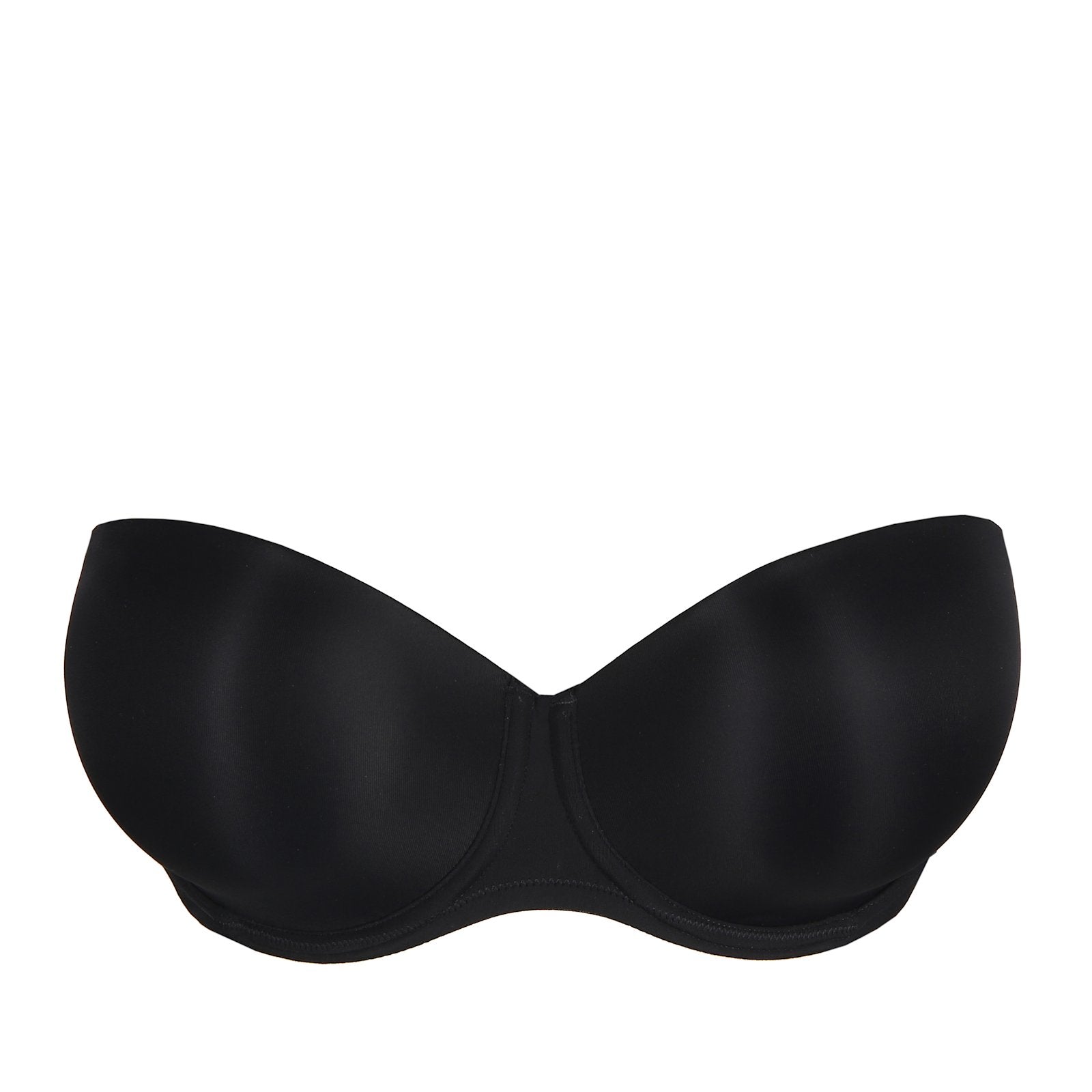 PrimaDonna Figuras Strapless Bra flat lay in Charcoal