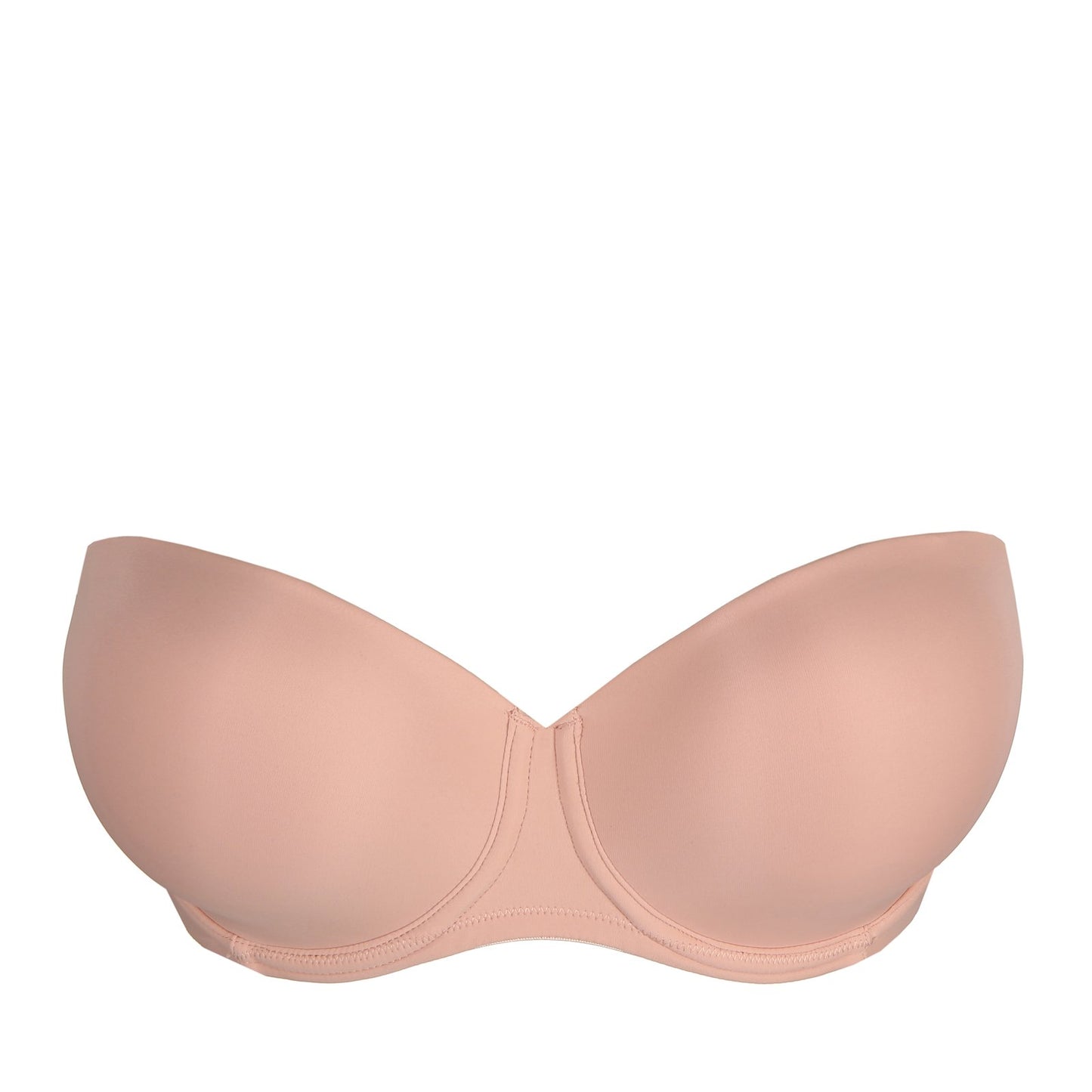 PrimaDonna Figuras Strapless Bra flat lay in Powder Rose