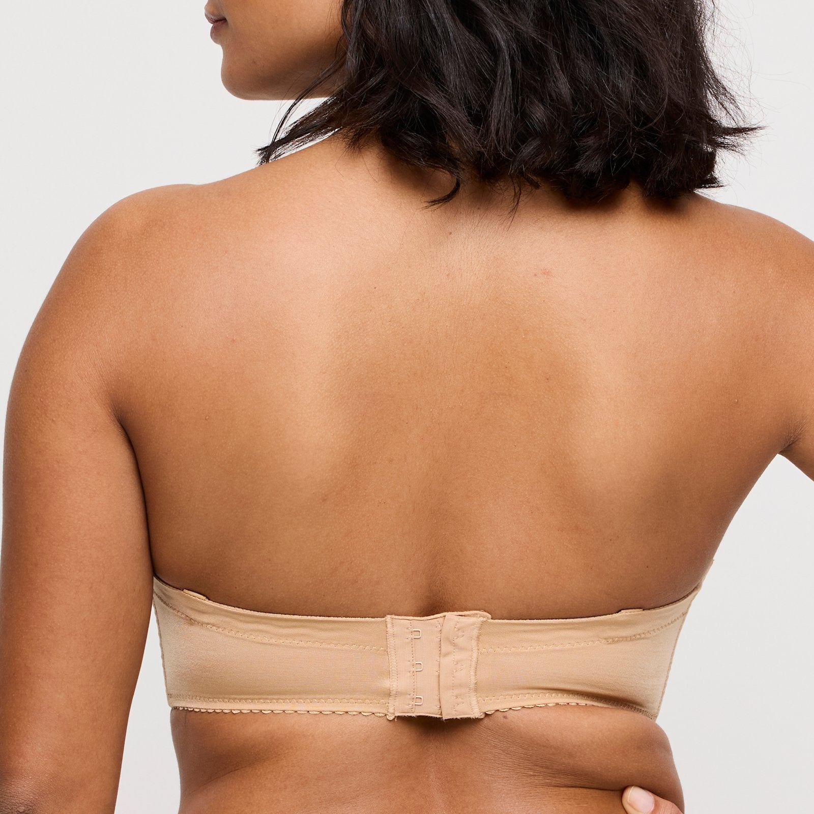 PrimaDonna Satin Strapless Bra in Cognac