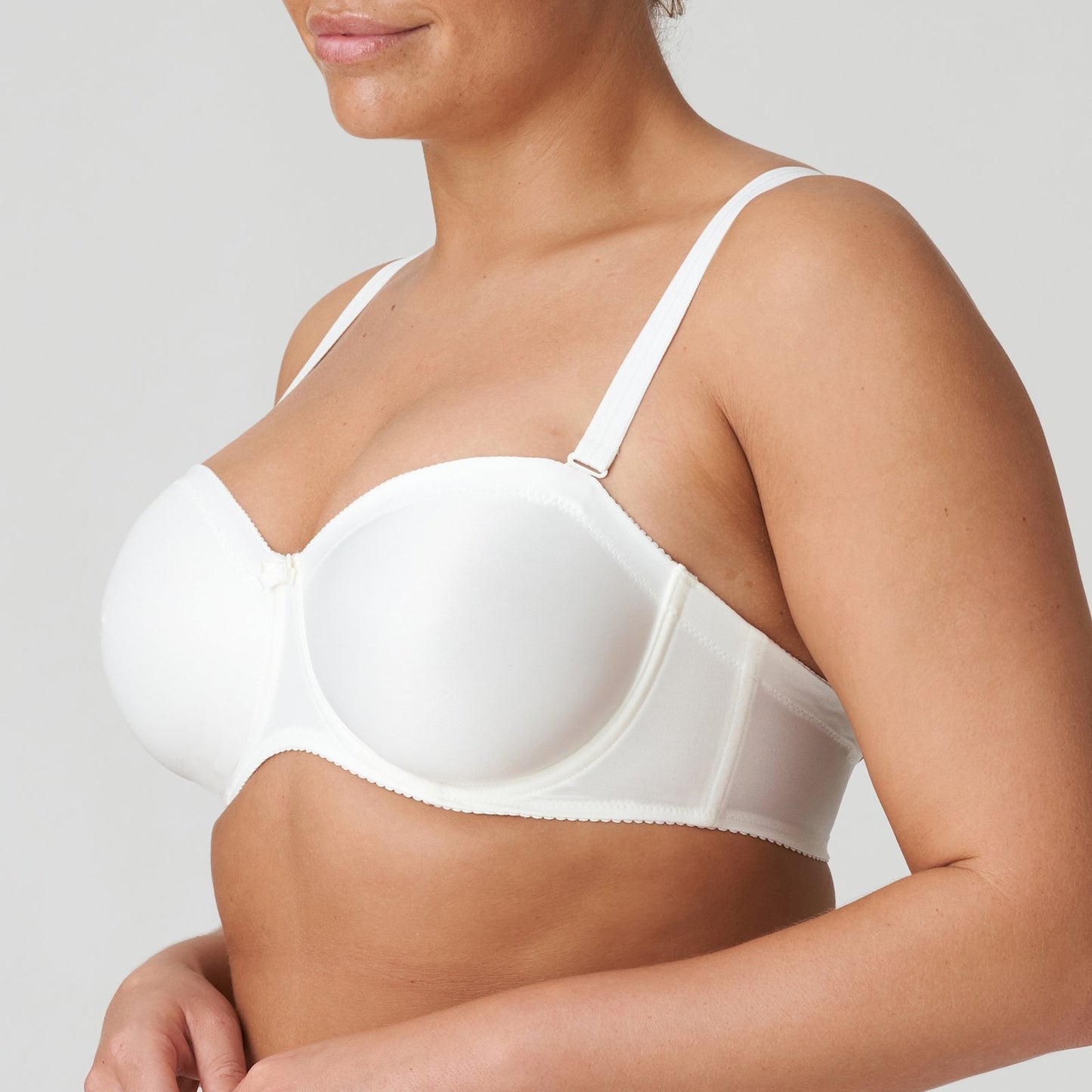 PrimaDonna Satin Strapless Bra in Natural