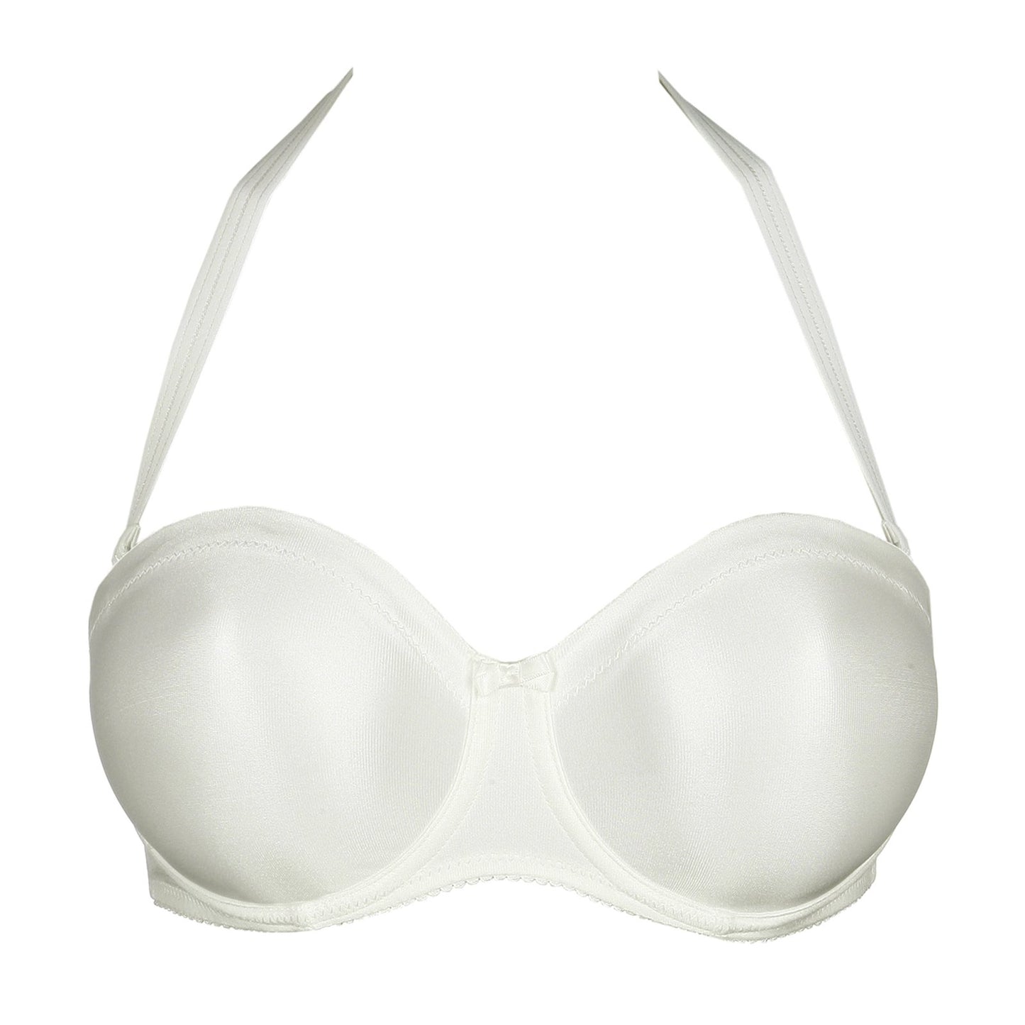 PrimaDonna Satin Strapless Bra flat lay in Natural