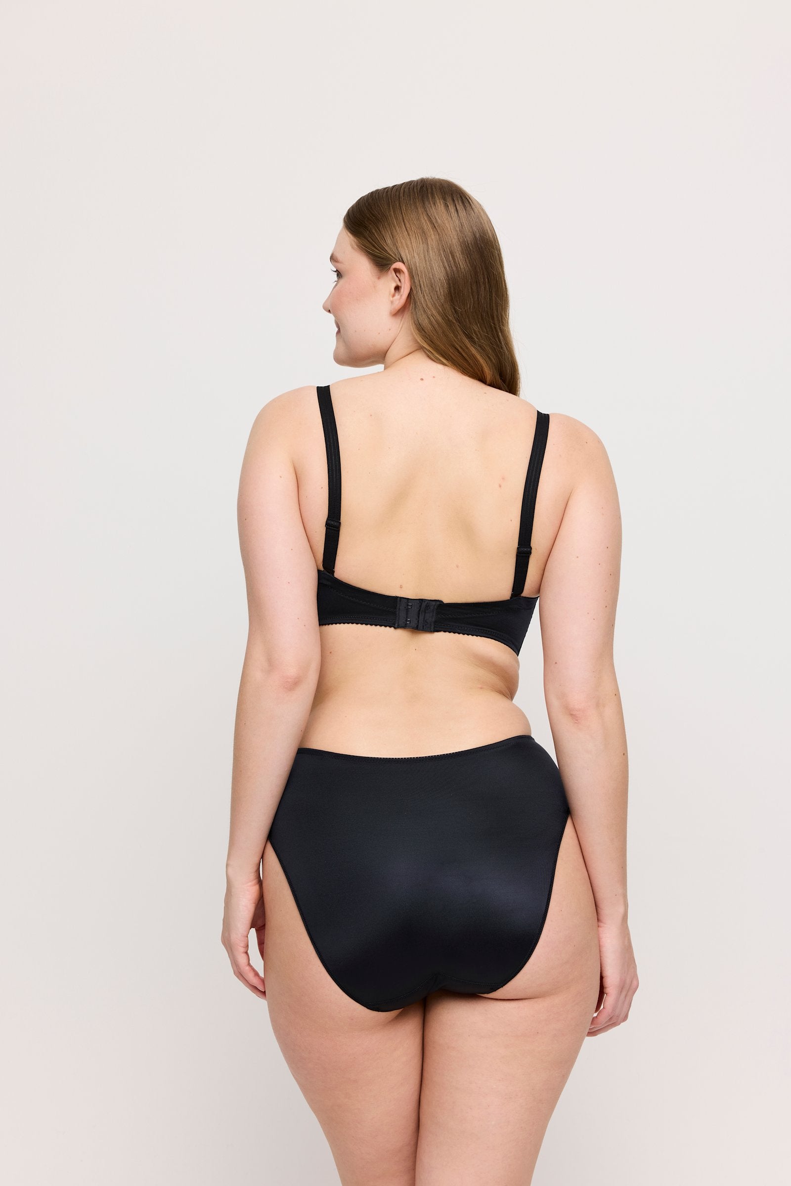 PrimaDonna Satin Full Brief on model in Black
