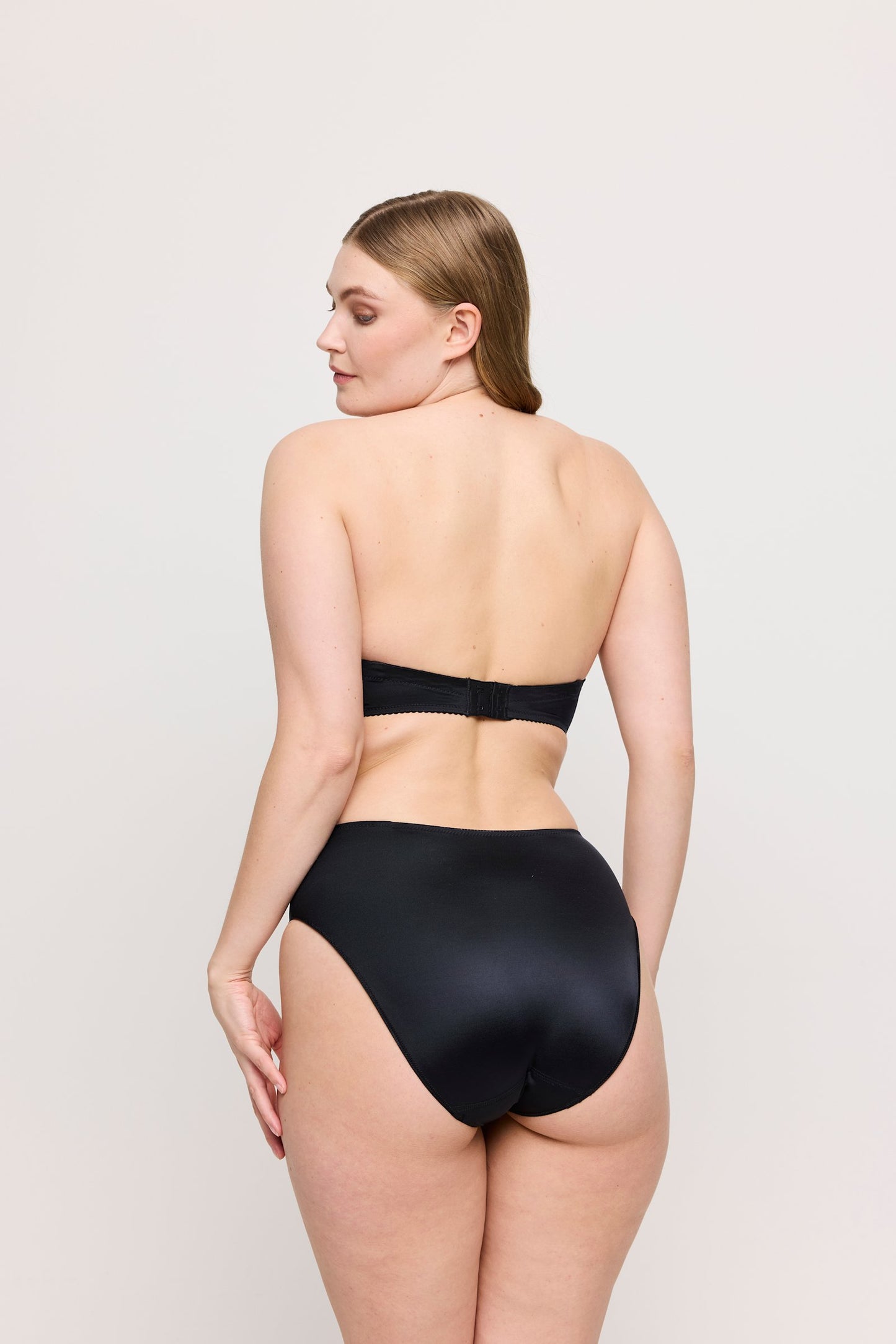 PrimaDonna Satin Full Brief on model in Black