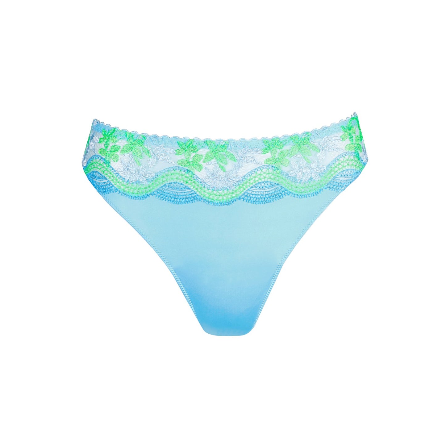 PrimaDonna Cala Luna Thong flat lay in Ice Dream