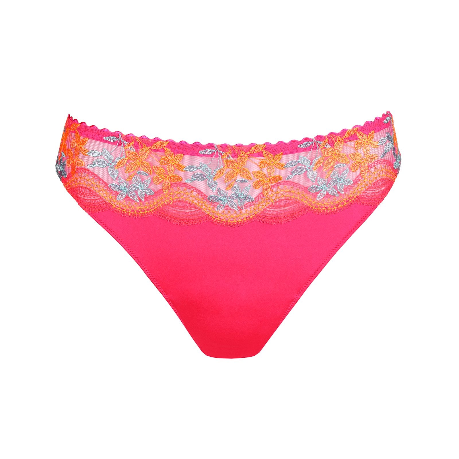 PrimaDonna Cala Luna Thong flat lay in Blogger Pink