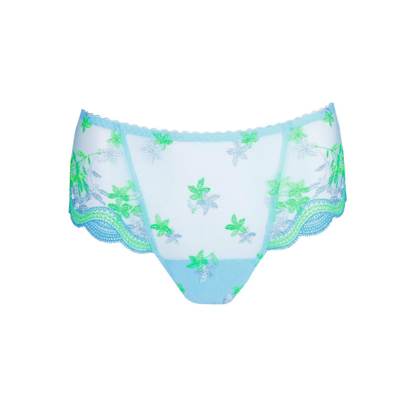 PrimaDonna Cala Luna Luxury Thong flat lay in Ice Dream