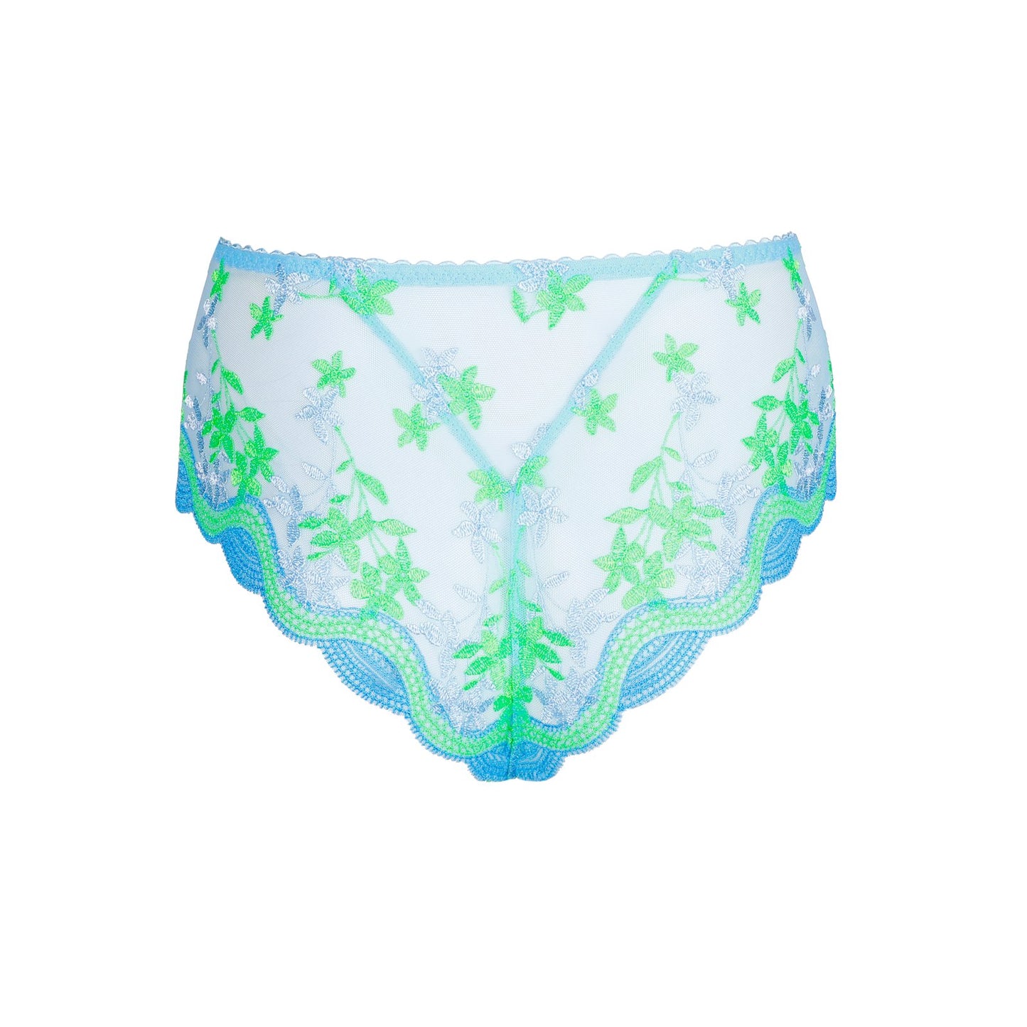 PrimaDonna Cala Luna Luxury Thong flat lay in Ice Dream