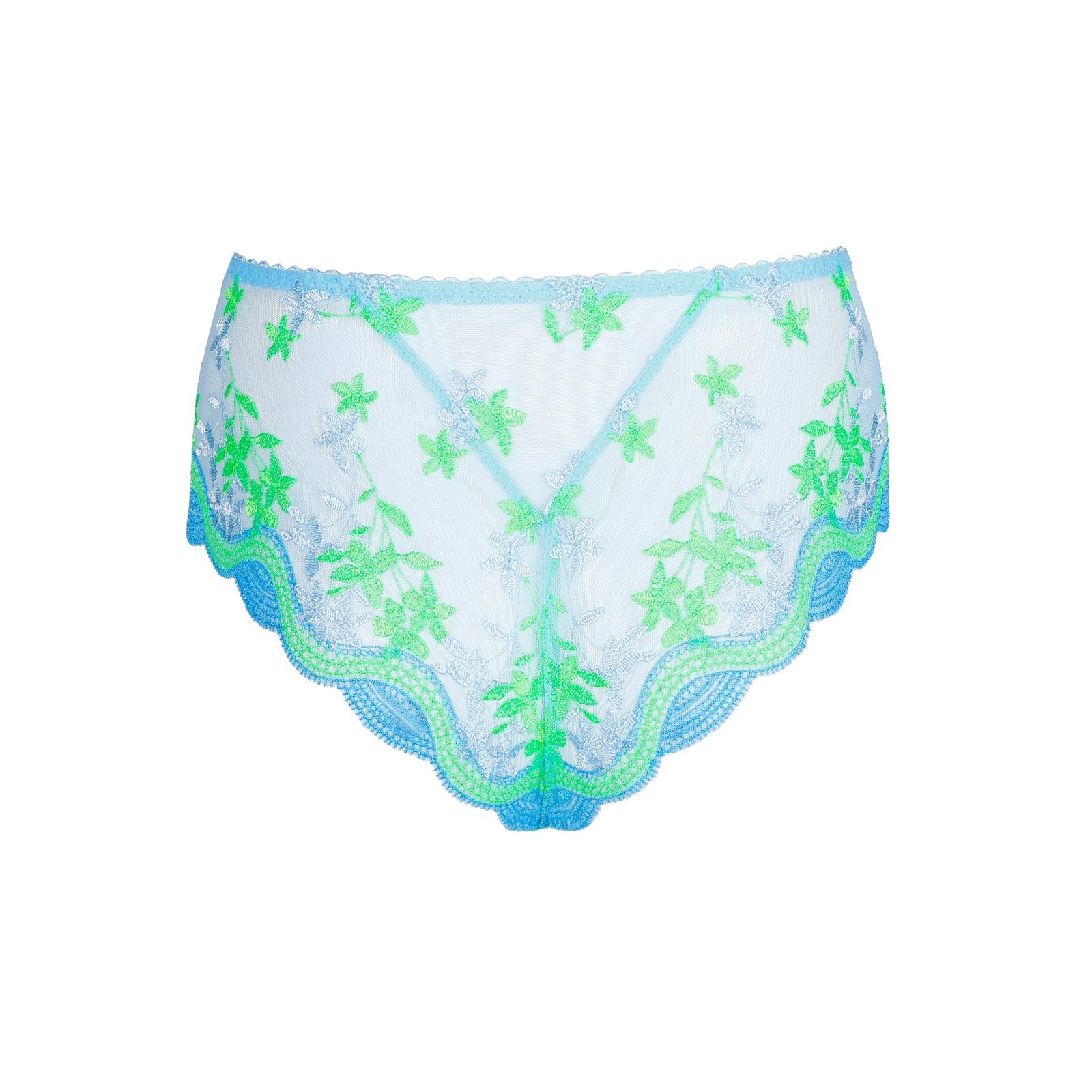 PrimaDonna Cala Luna Luxury Thong flat lay in Ice Dream