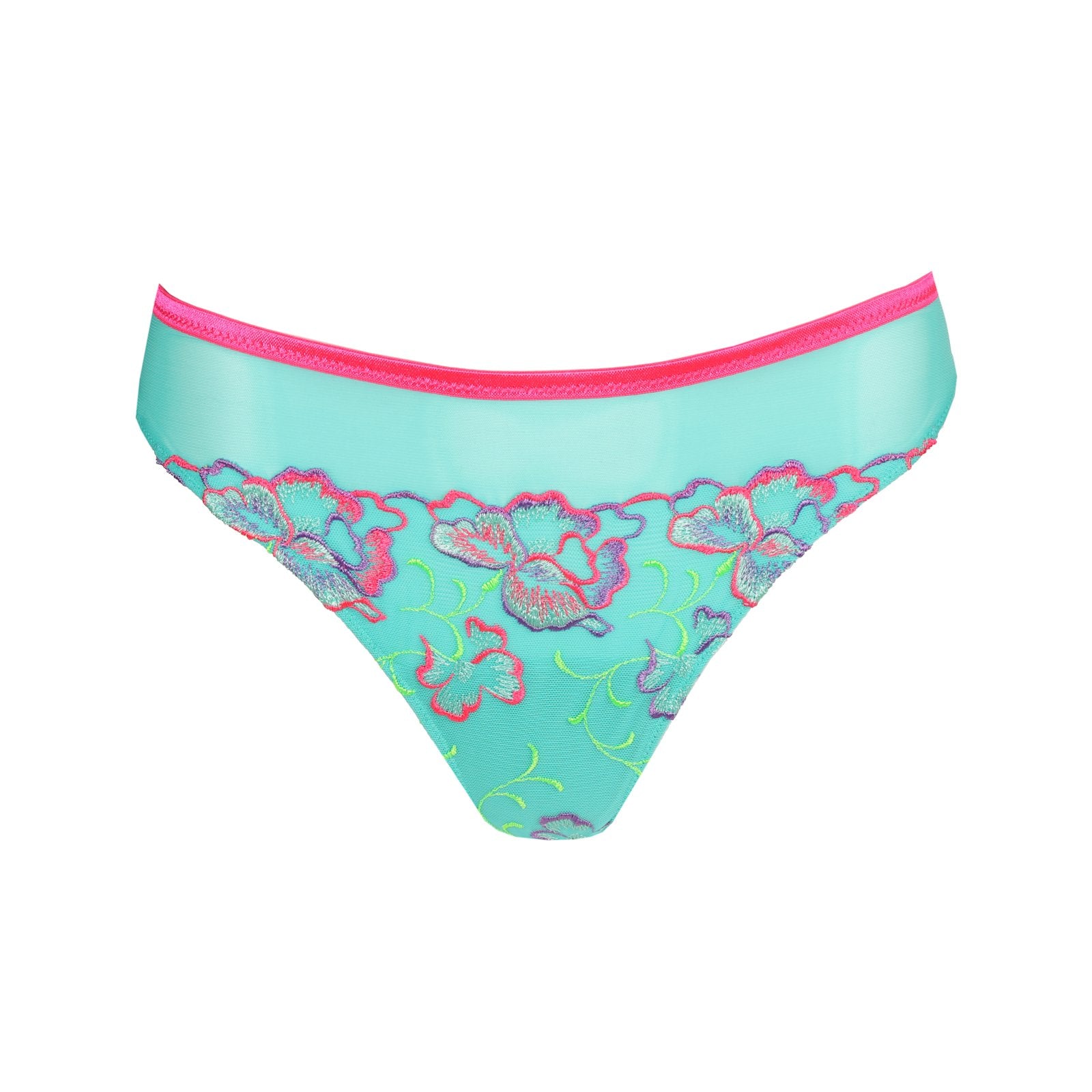 PrimaDonna Devdaha Thong flat lay in Mermaid