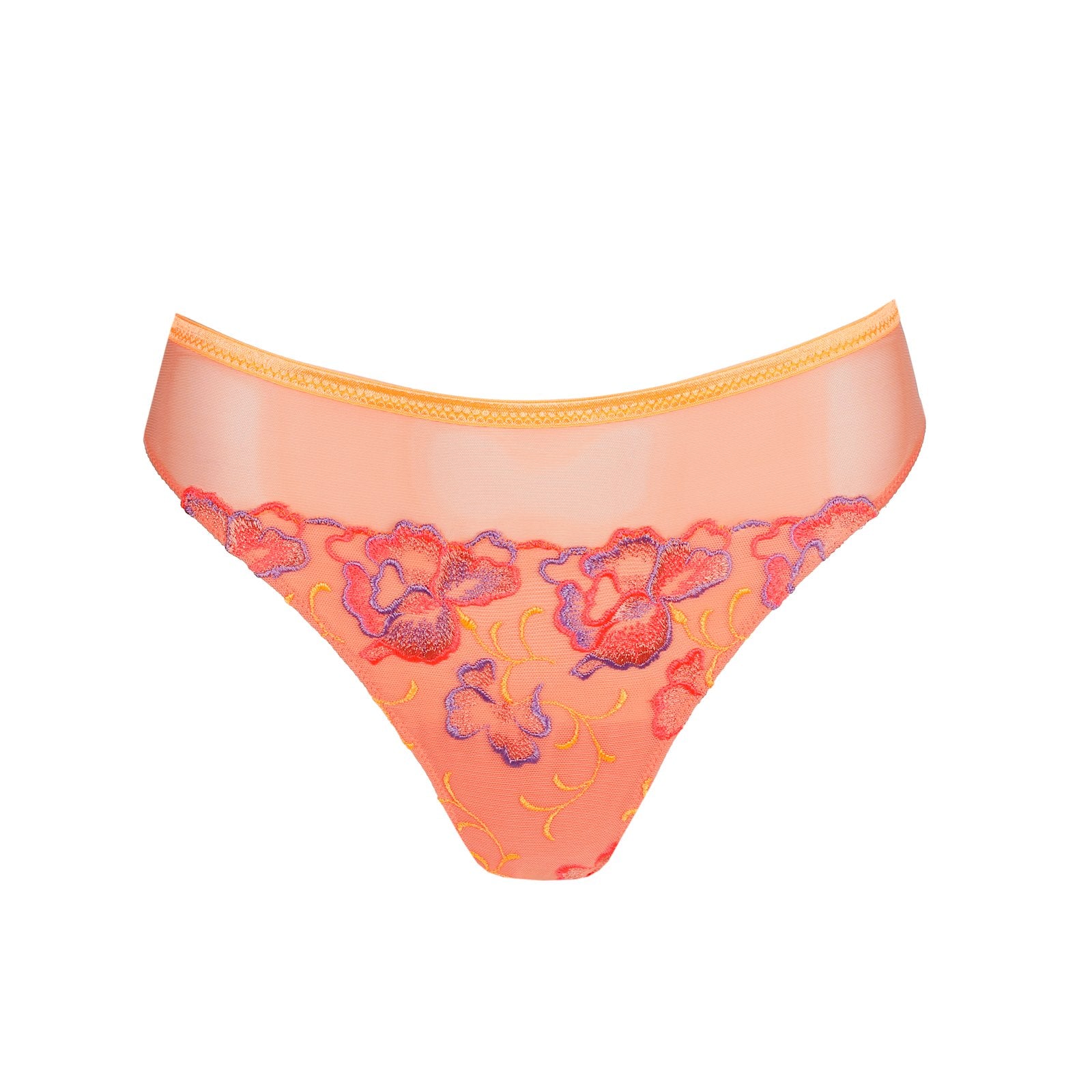 PrimaDonna Devdaha Thong flat lay in Sunset Blush