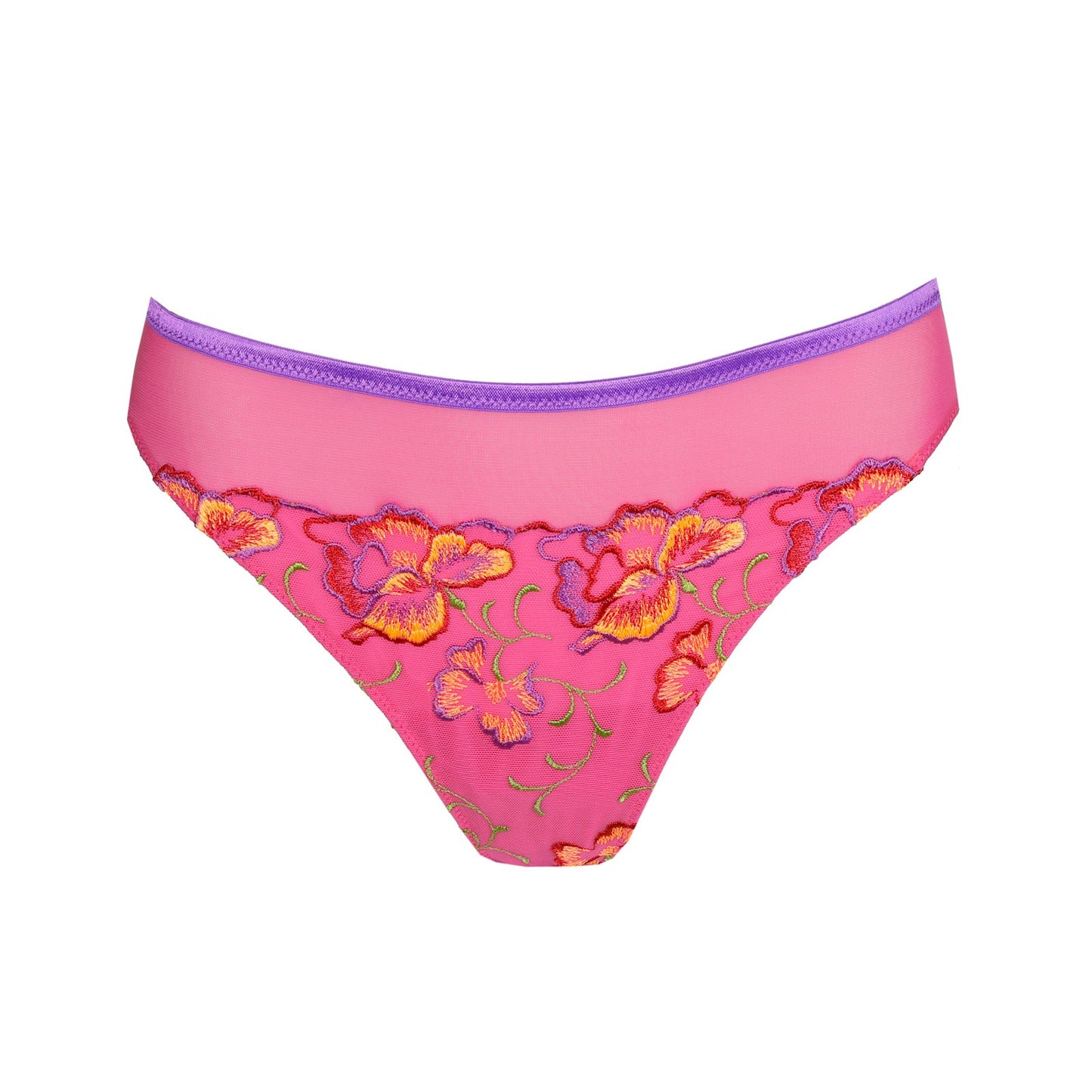 PrimaDonna Devdaha Thong flat lay in Very Berry