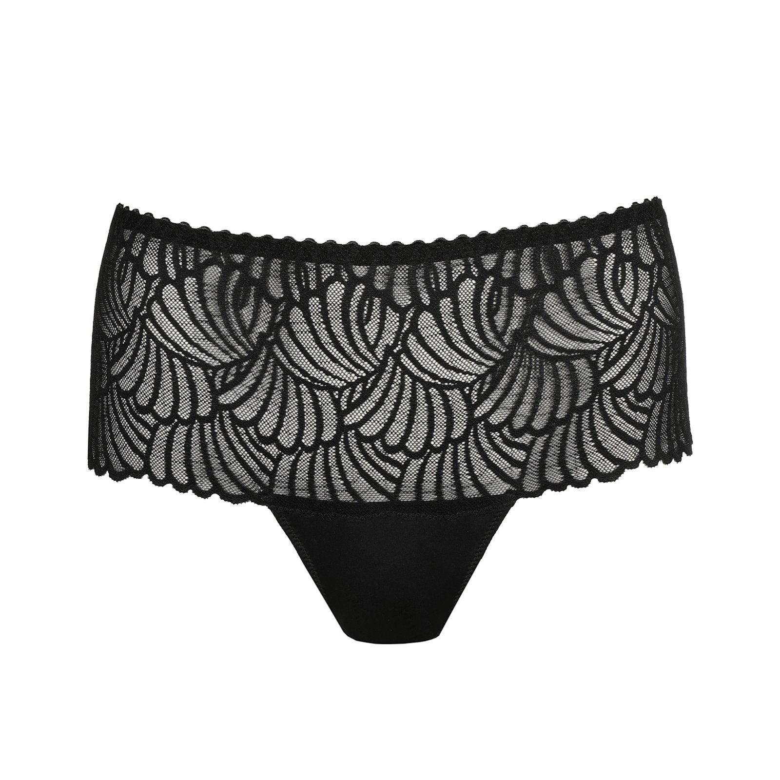 PrimaDonna Gallipoli Luxury Thong flat lay in Black