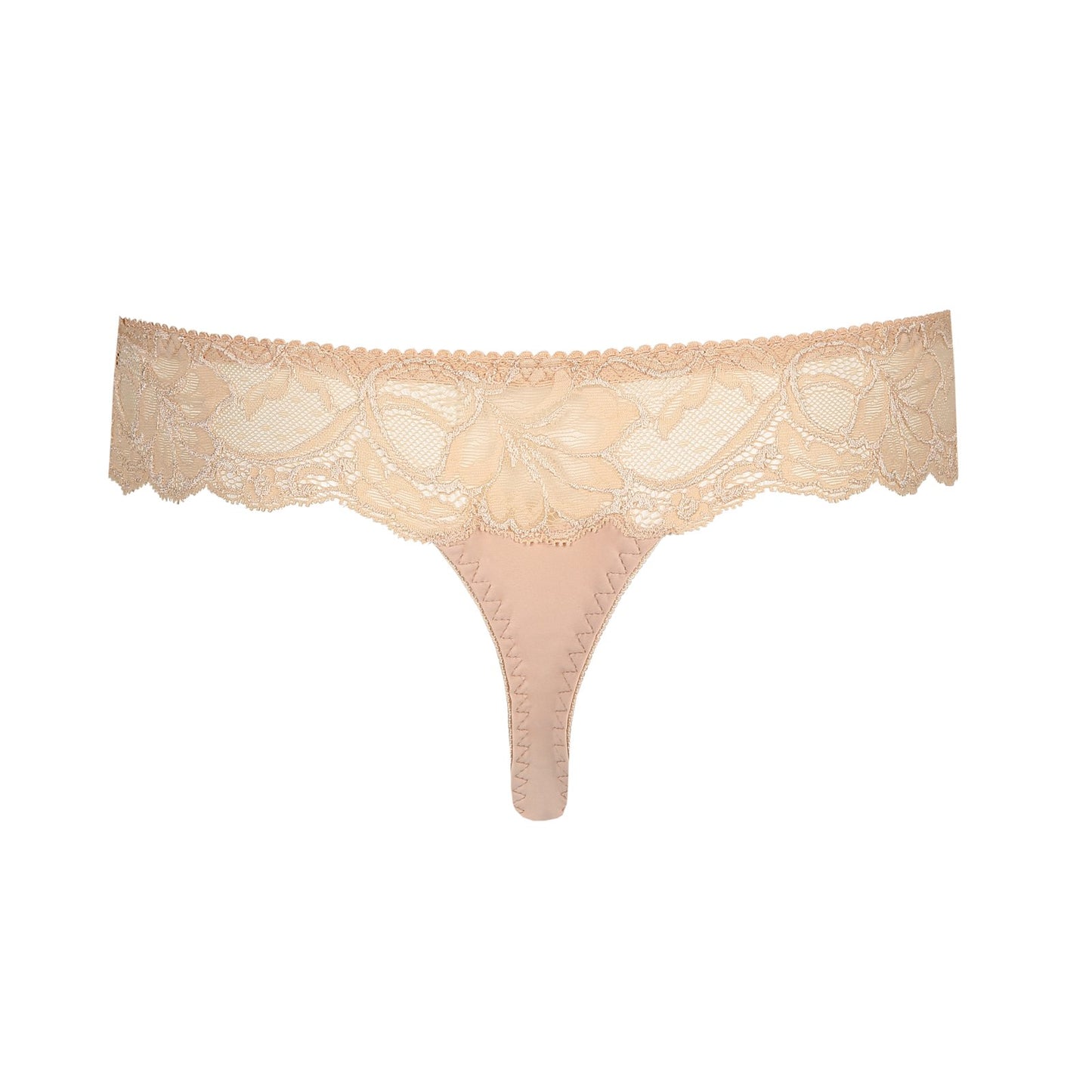 PrimaDonna Madison Thong flat lay in Caffé Latte