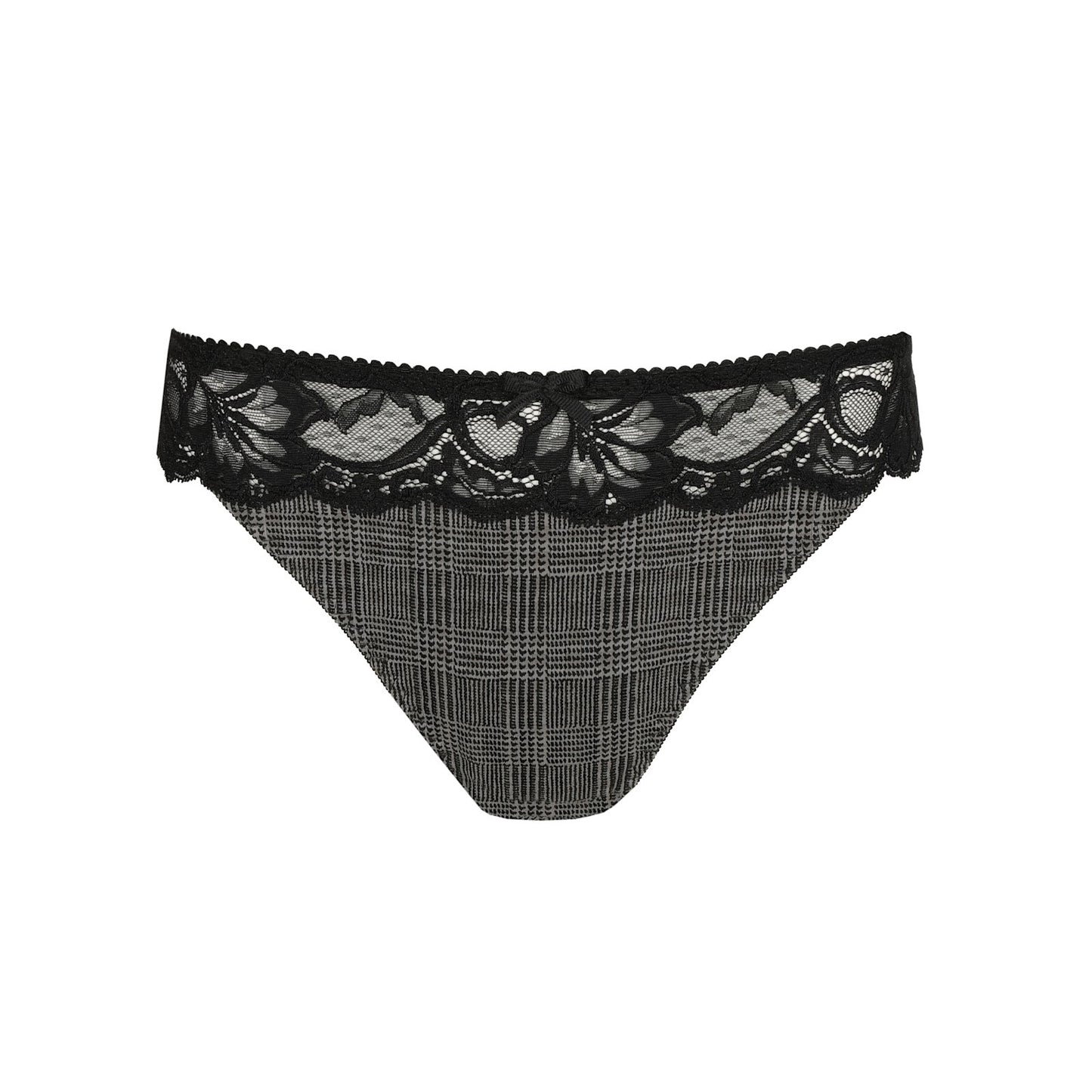 PrimaDonna Madison Thong flat lay in Black Tailor