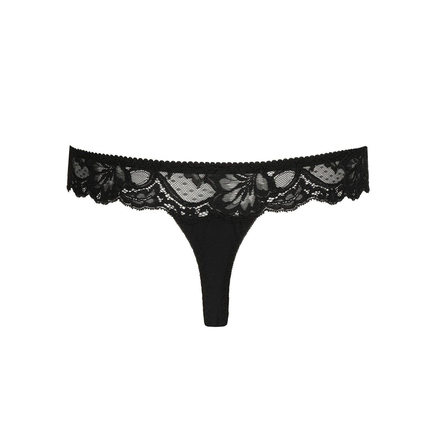 PrimaDonna Madison Thong flat lay in Black Tailor