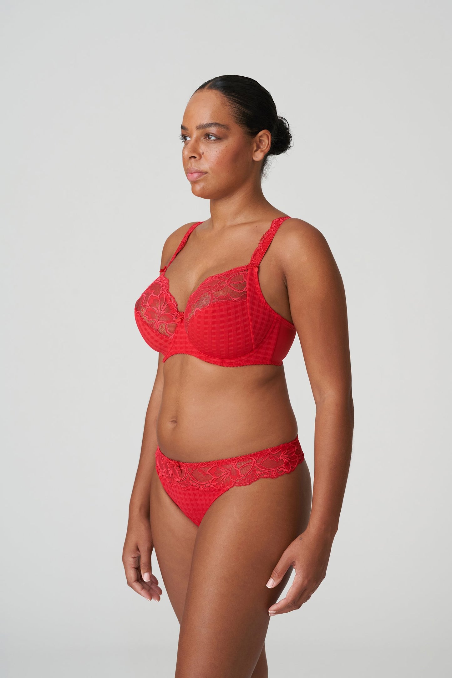 PrimaDonna Madison Thong on model in Scarlet