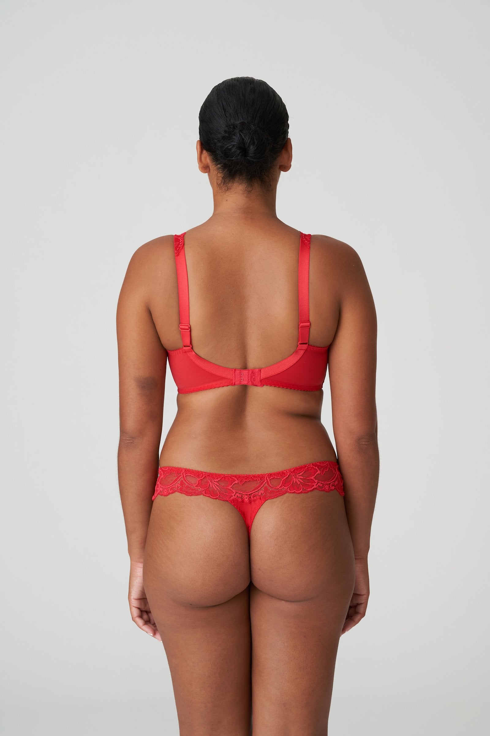 PrimaDonna Madison Thong on model in Scarlet
