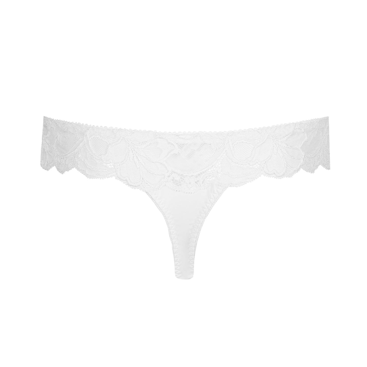PrimaDonna Madison Thong flat lay in White