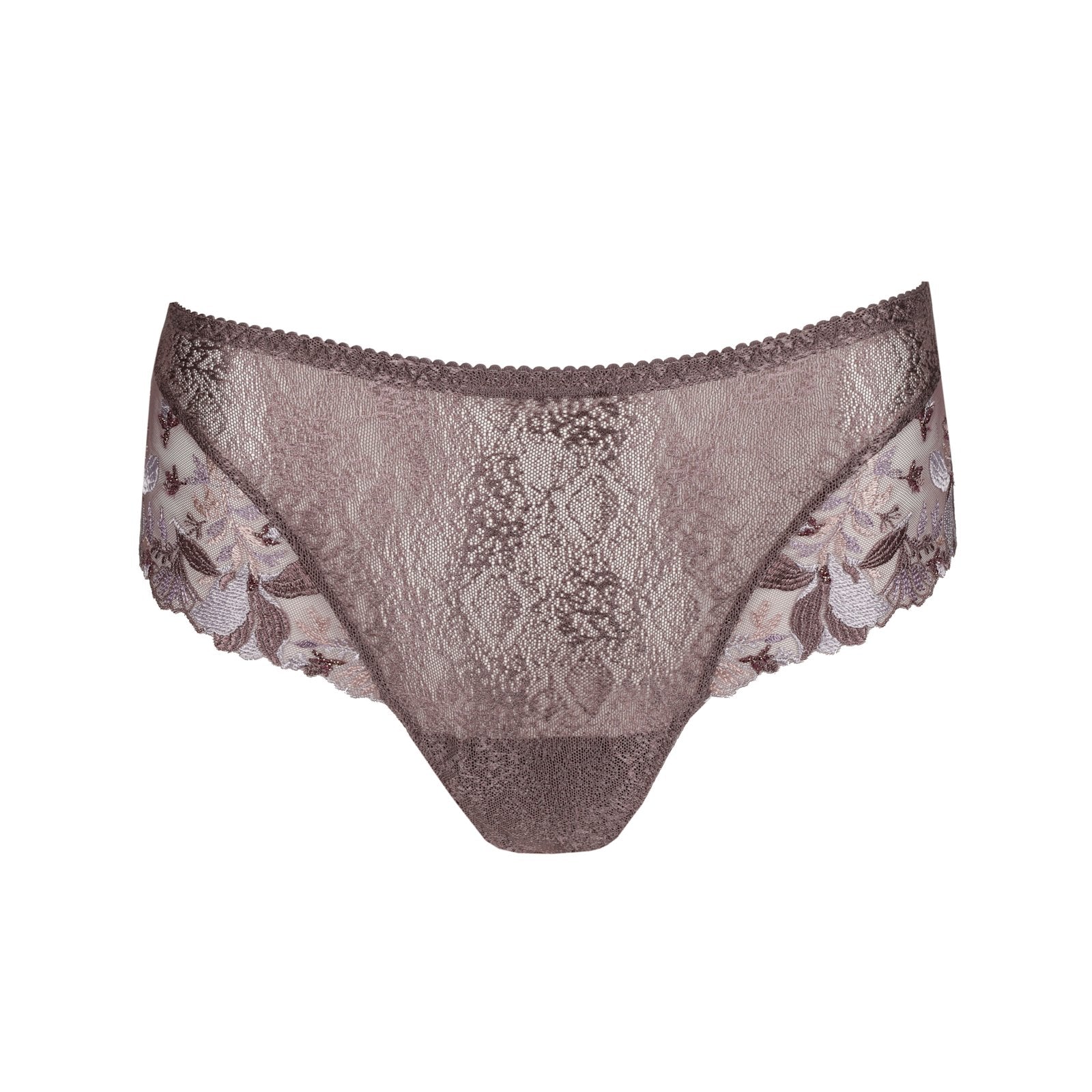 PrimaDonna Mohala Luxury Thong flat lay in Eye Shadow