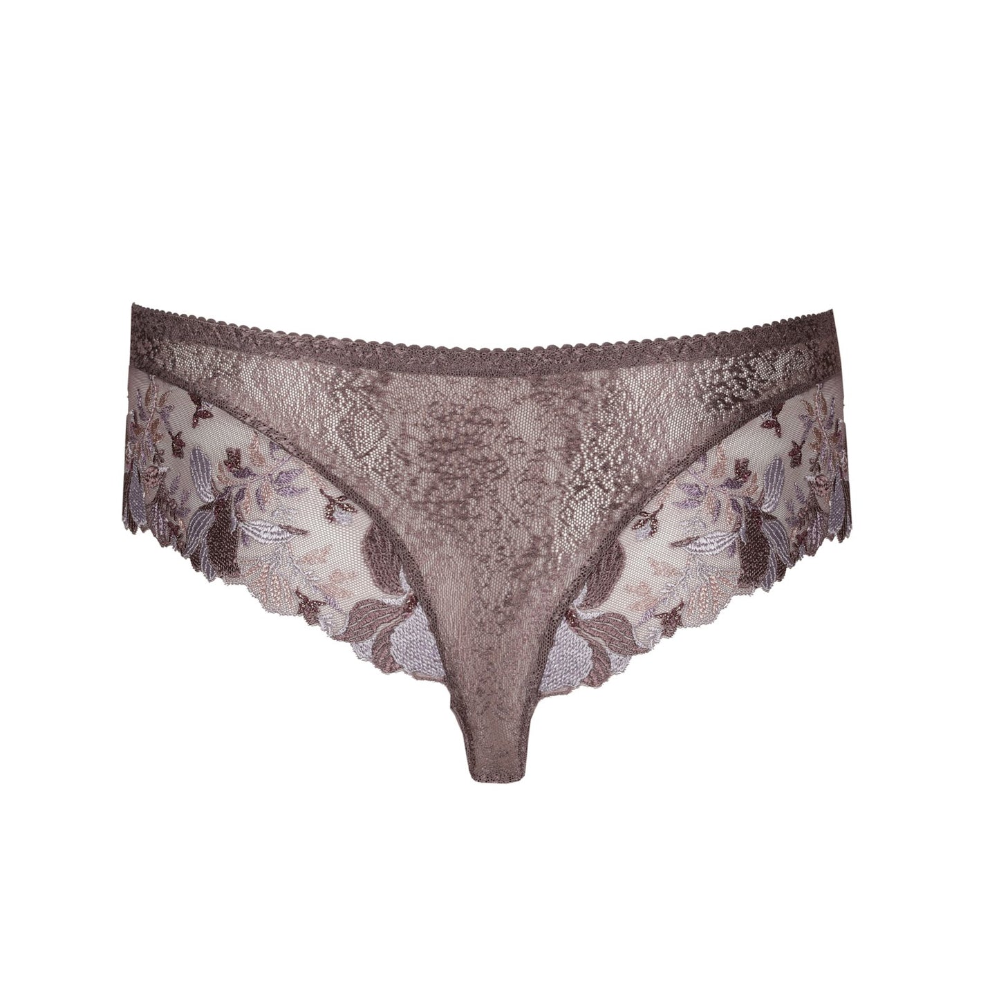PrimaDonna Mohala Luxury Thong flat lay in Eye Shadow