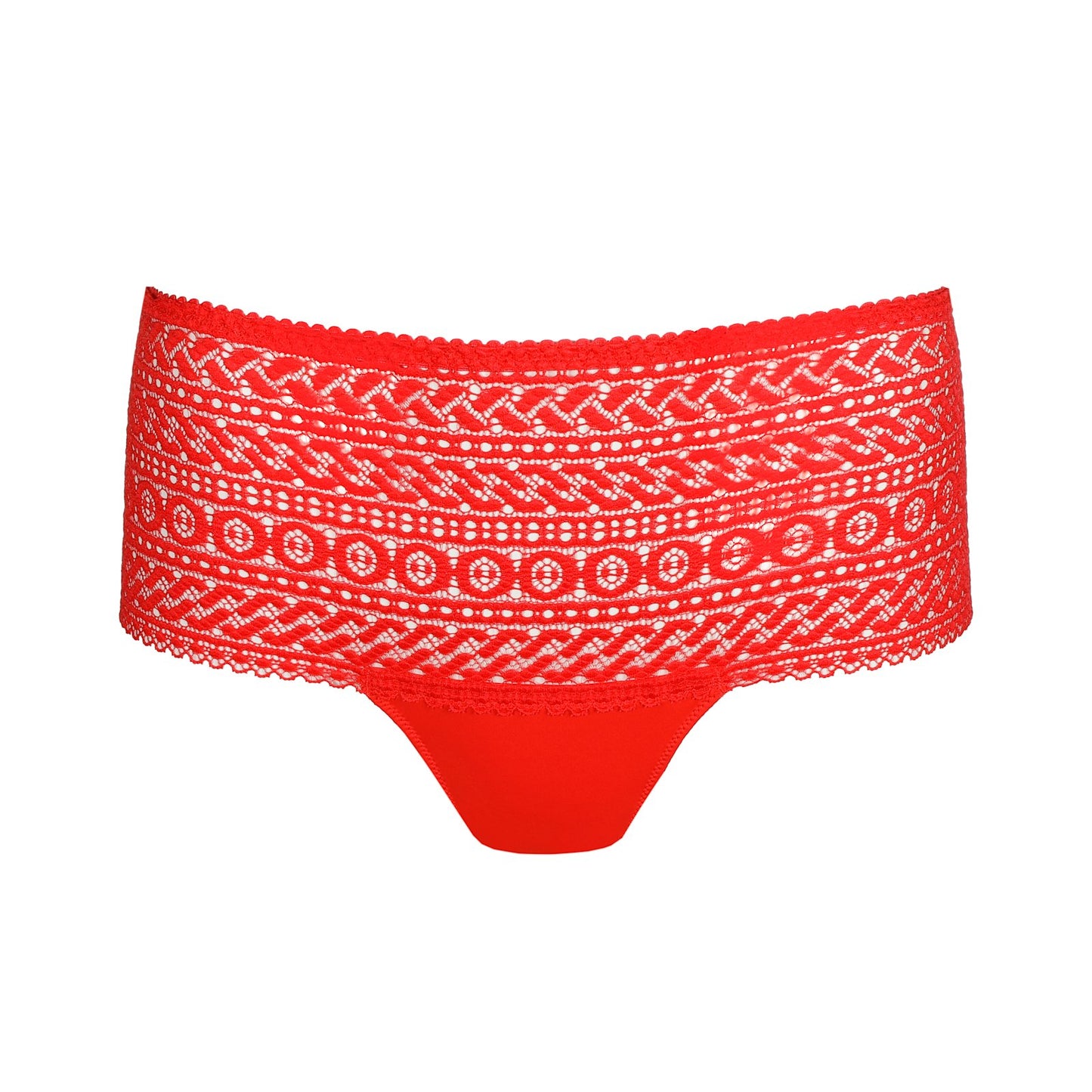 PrimaDonna Montara Luxury Thong flat lay in True Red