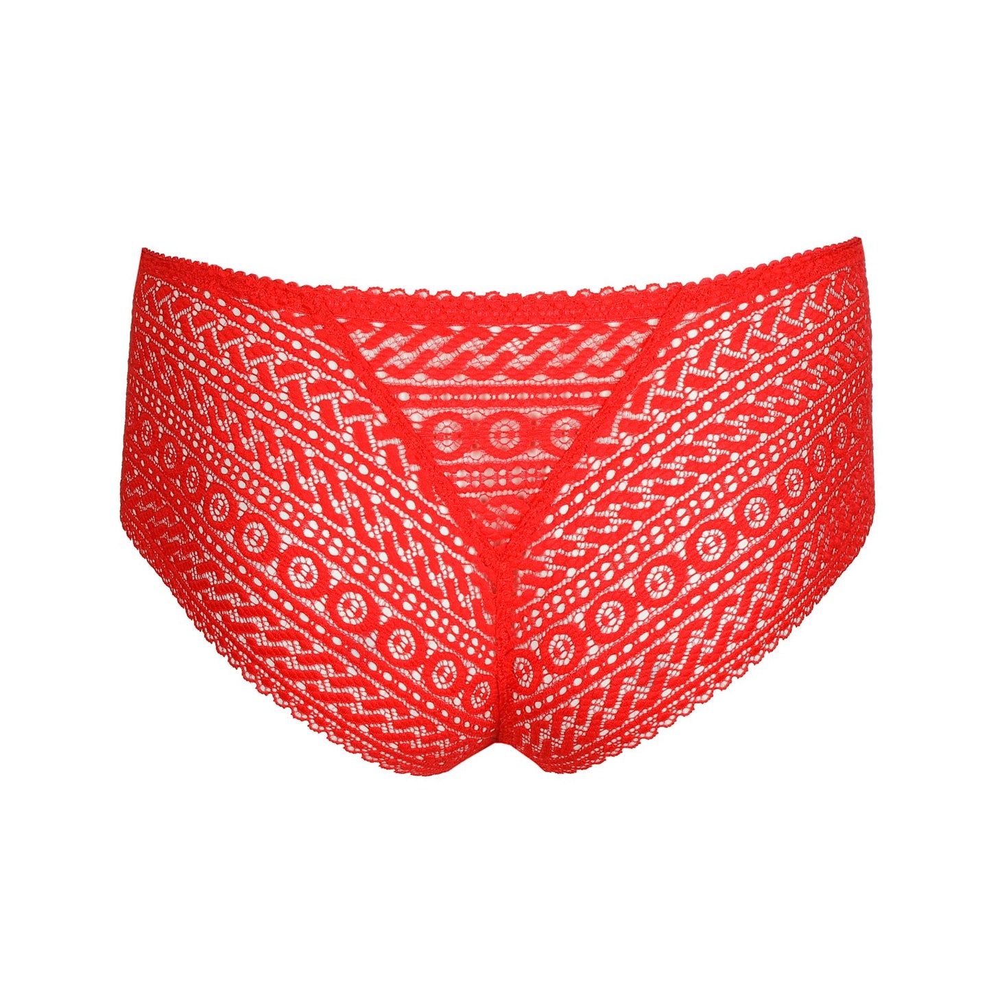 PrimaDonna Montara Luxury Thong flat lay in True Red