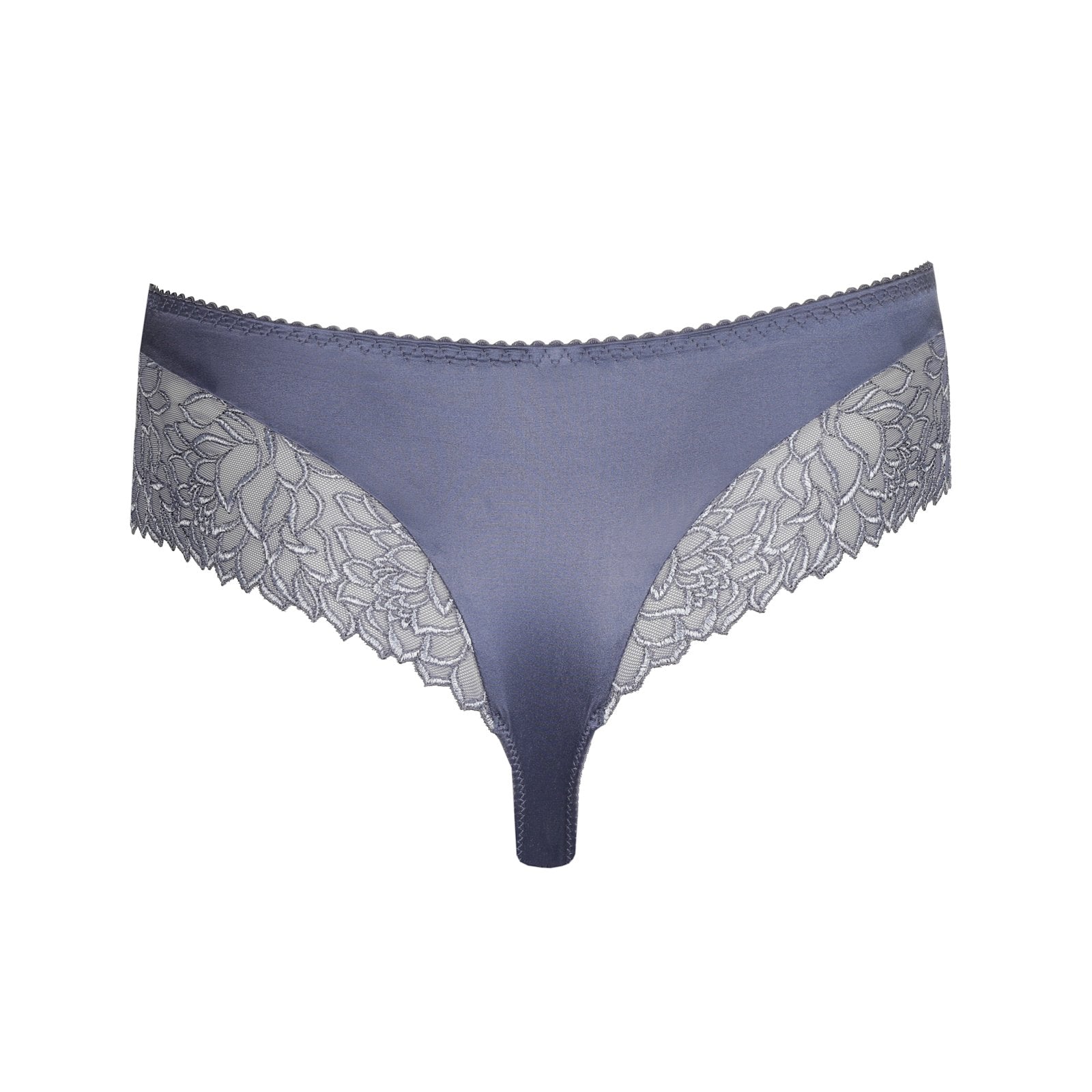 PrimaDonna Monterrey Luxury Thong flat lay in Nightshadow Blue