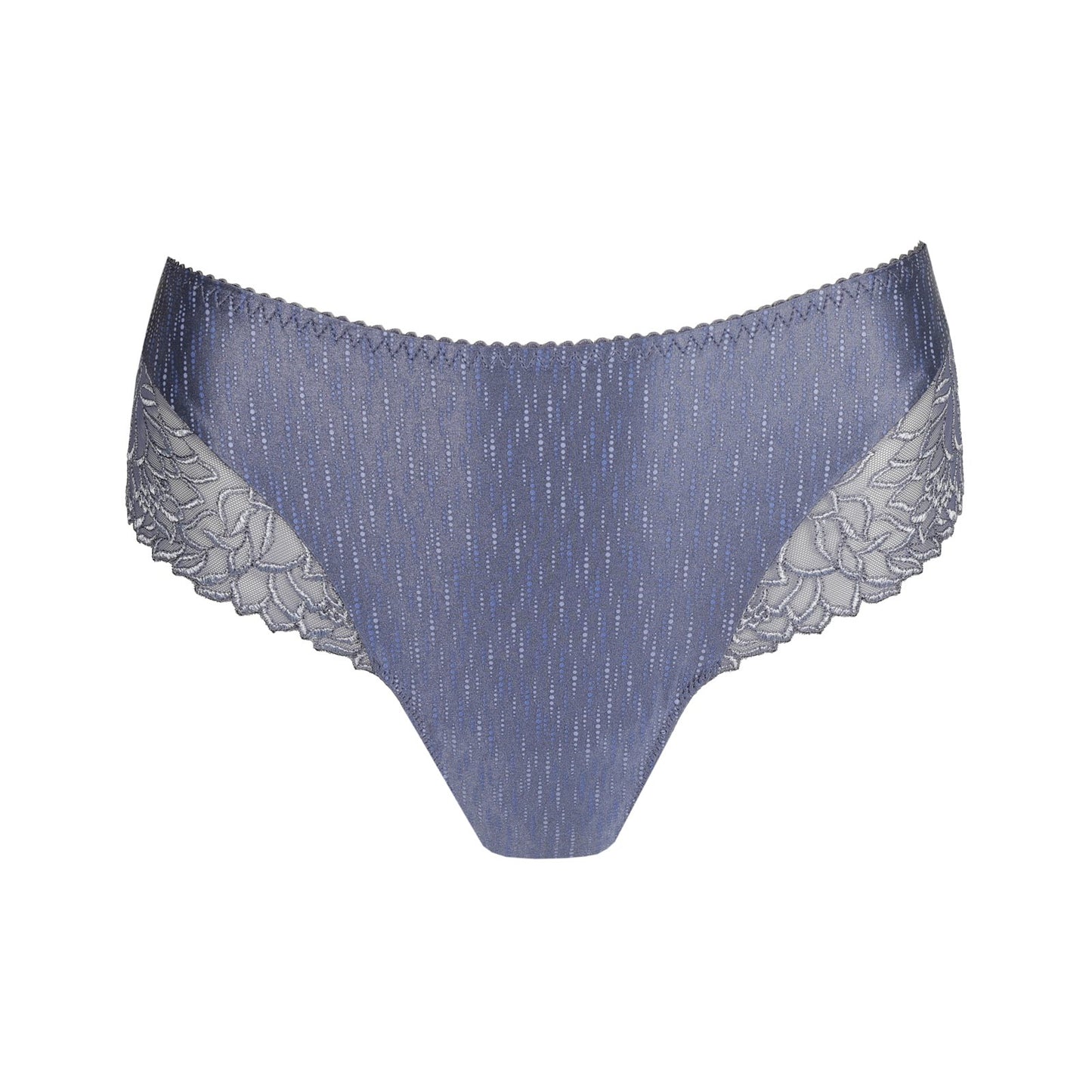 PrimaDonna Monterrey Luxury Thong flat lay in Nightshadow Blue