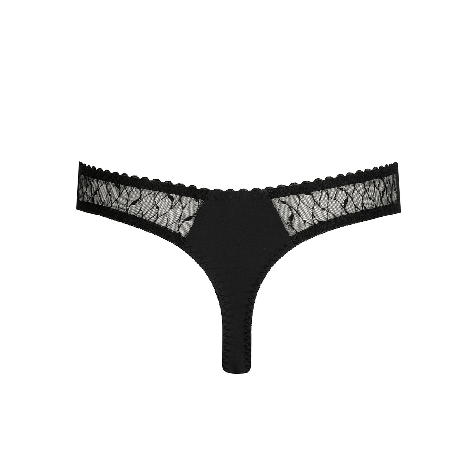PrimaDonna Naica Thong flat lay in Black