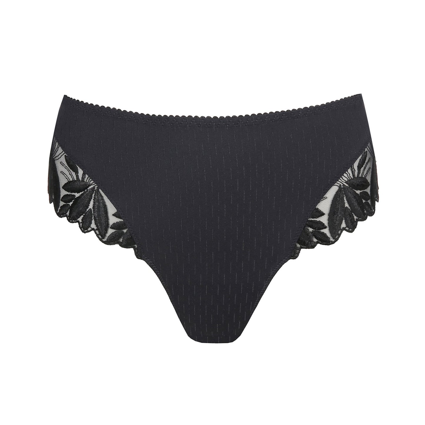 PrimaDonna Orlando Luxury Thong flat lay in Charcoal