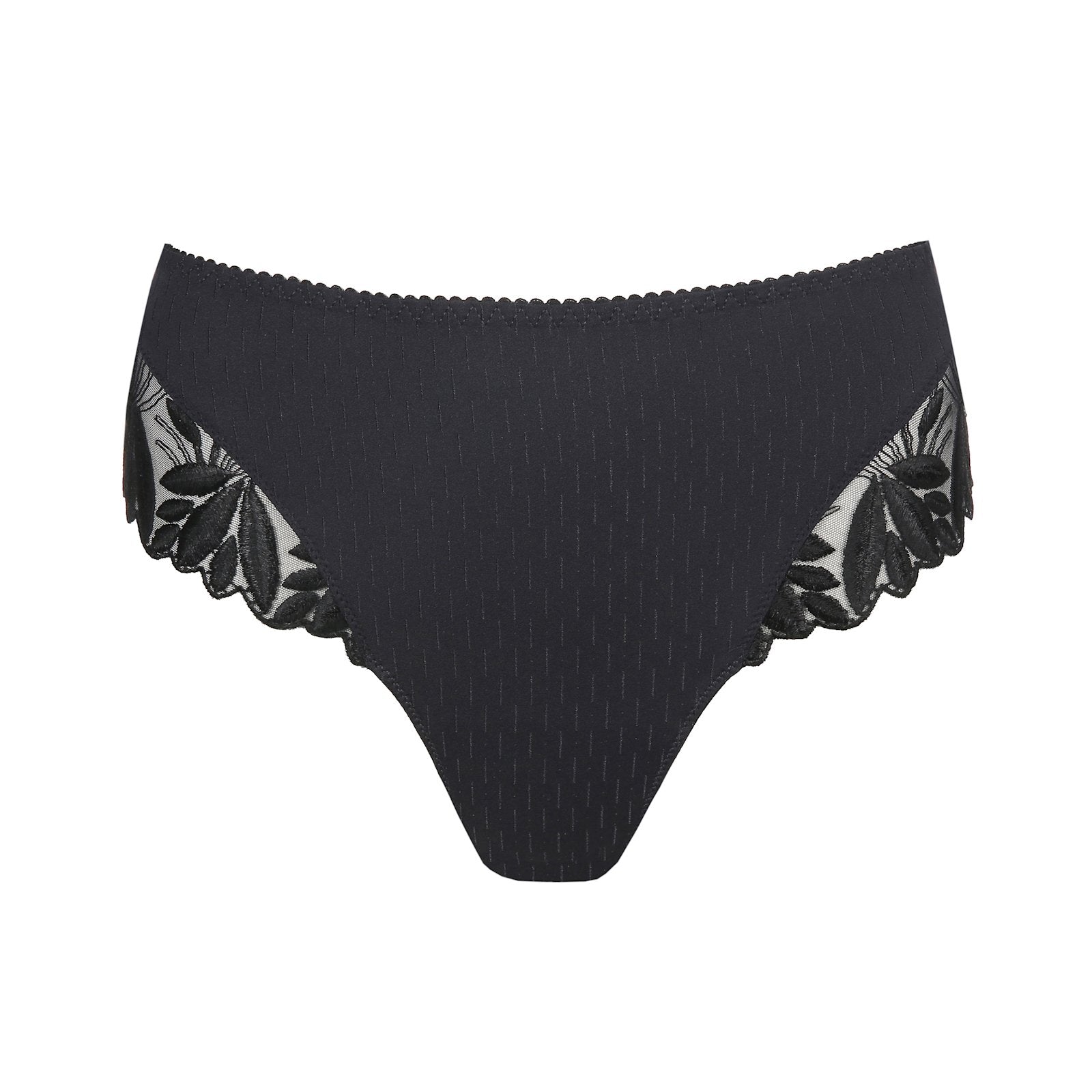 PrimaDonna Orlando Luxury Thong flat lay in Charcoal