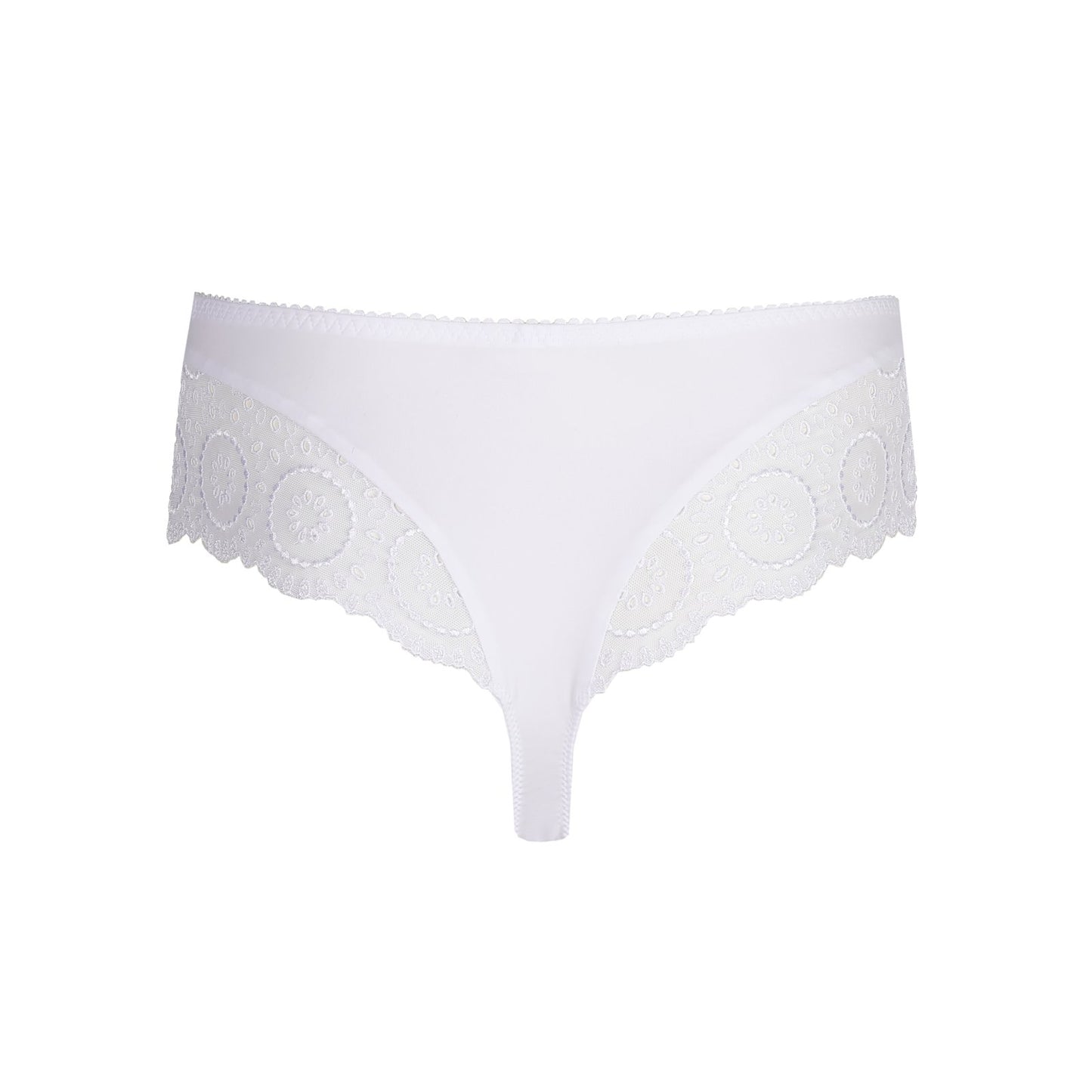 PrimaDonna Osino Luxury Thong flat lay in White