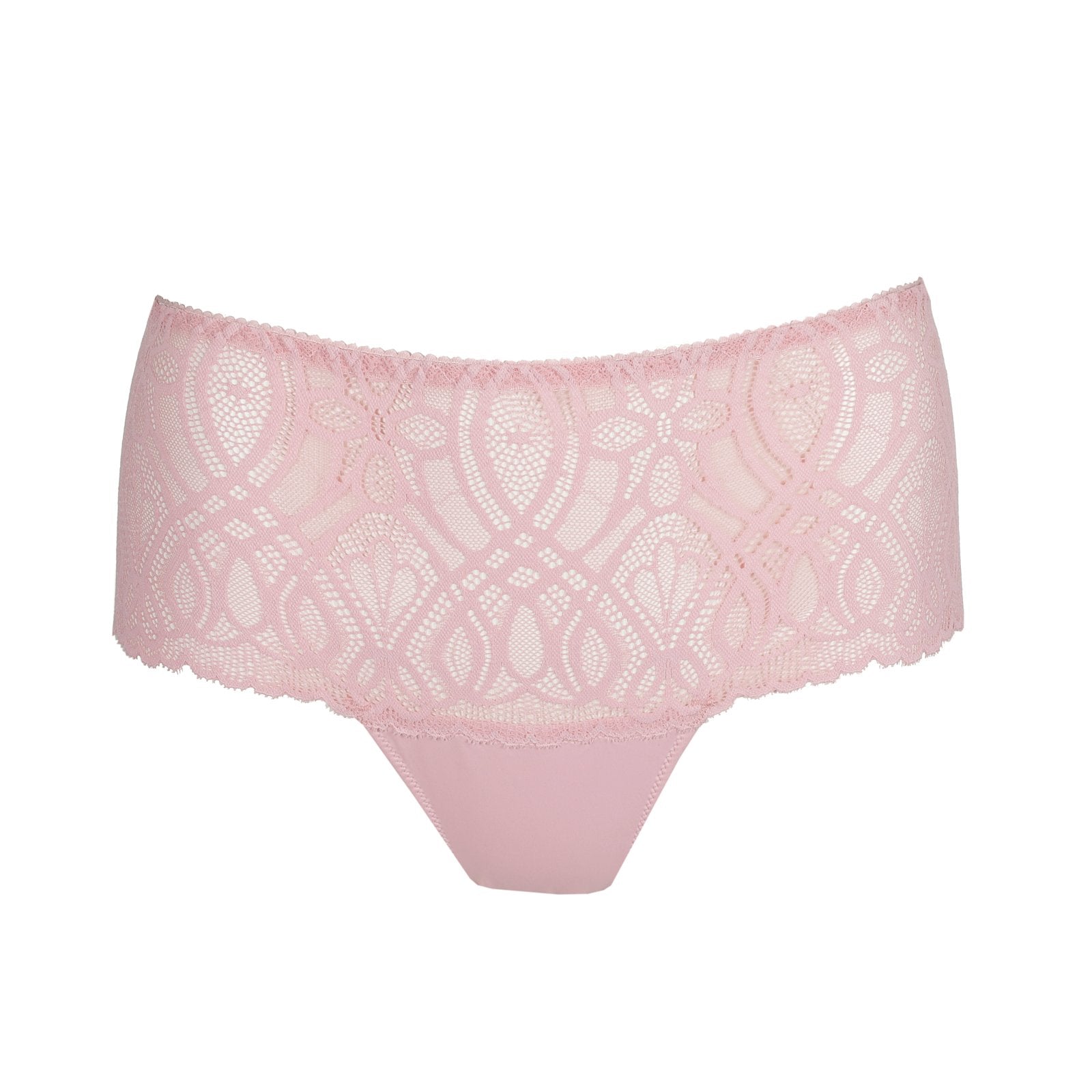 PrimaDonna Salerno Luxury Thong flat lay in Spring Rose