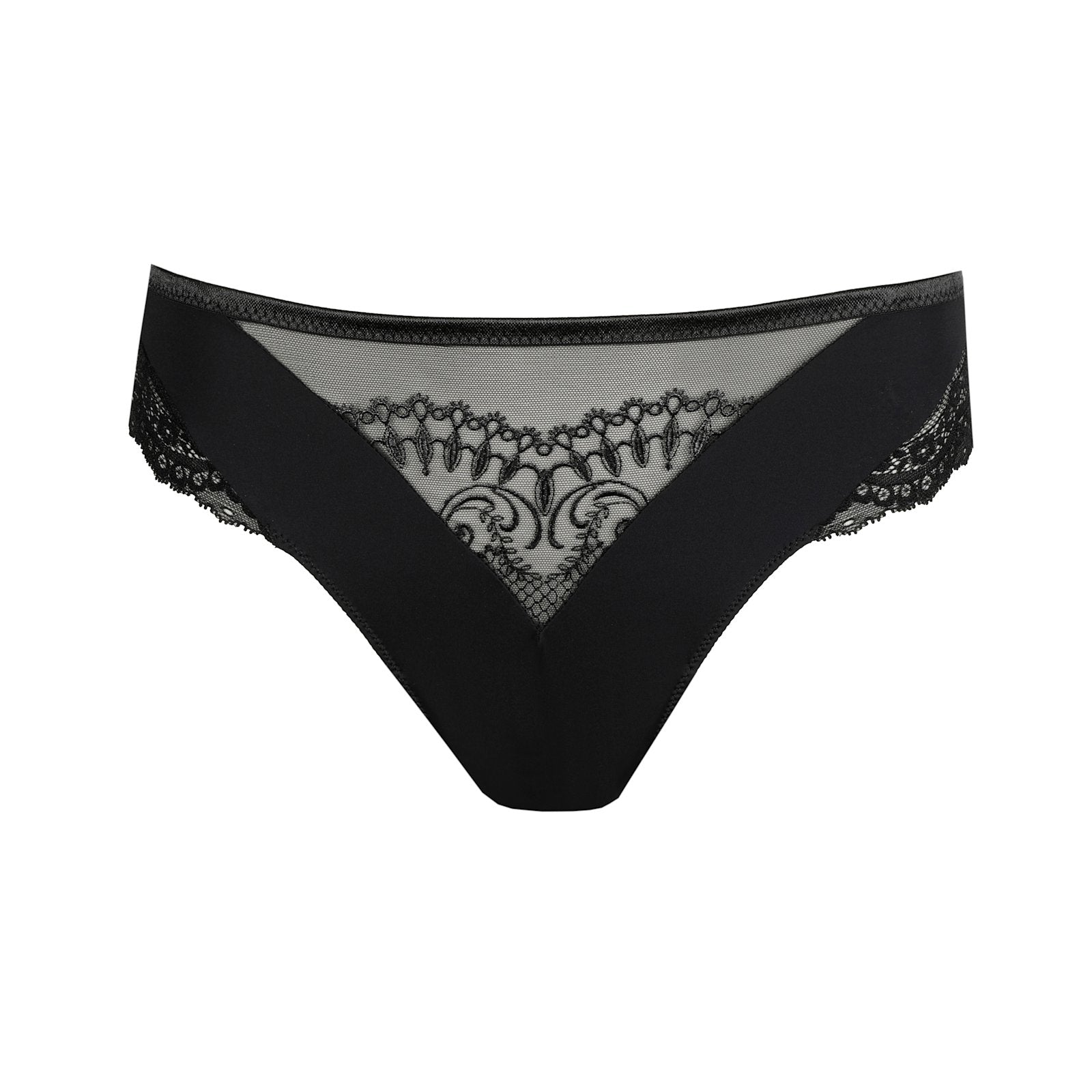 PrimaDonna Shimla Thong flat lay in Black
