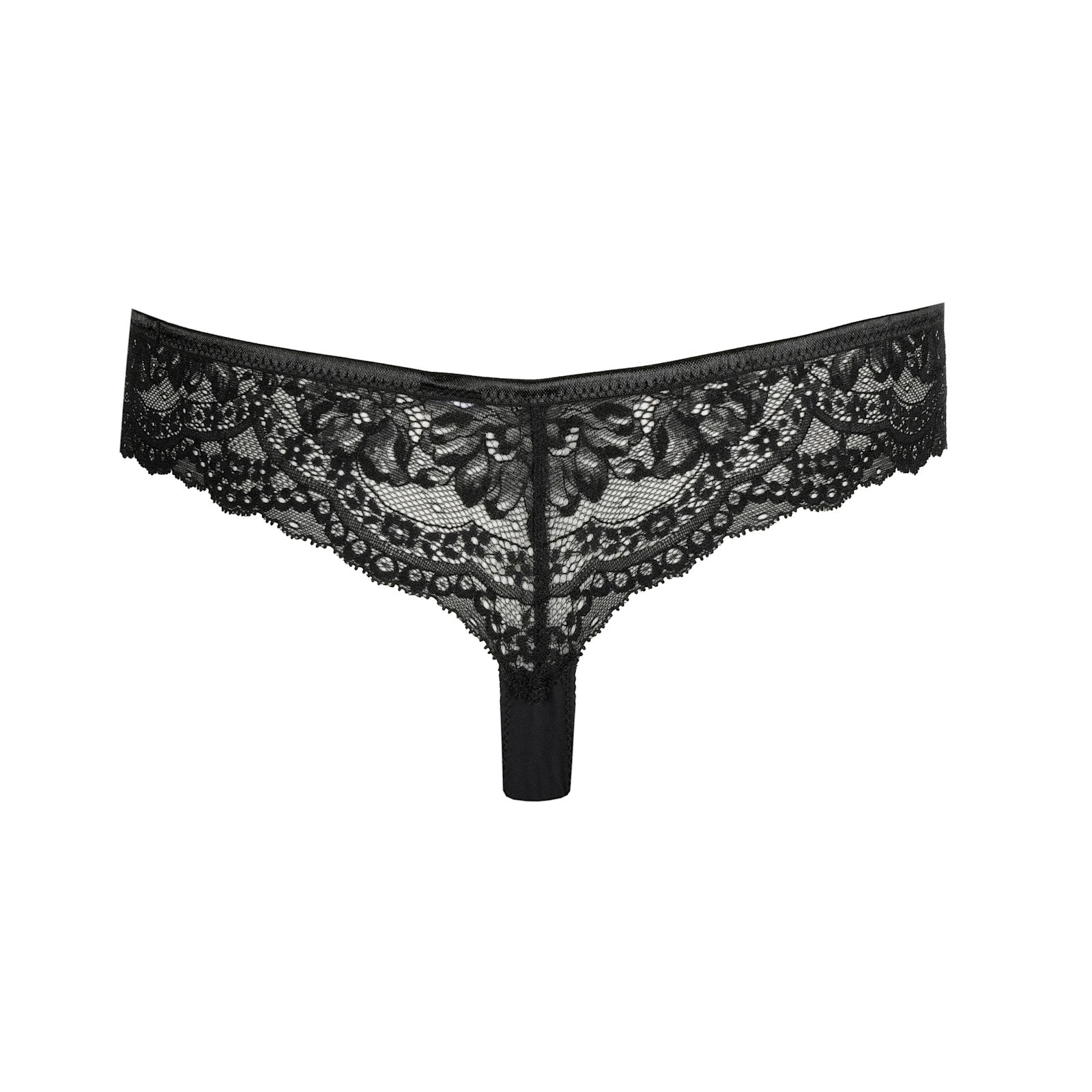 PrimaDonna Shimla Thong flat lay in Black