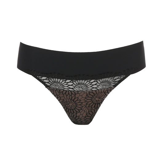 PrimaDonna Sophora Thong flat lay in Black
