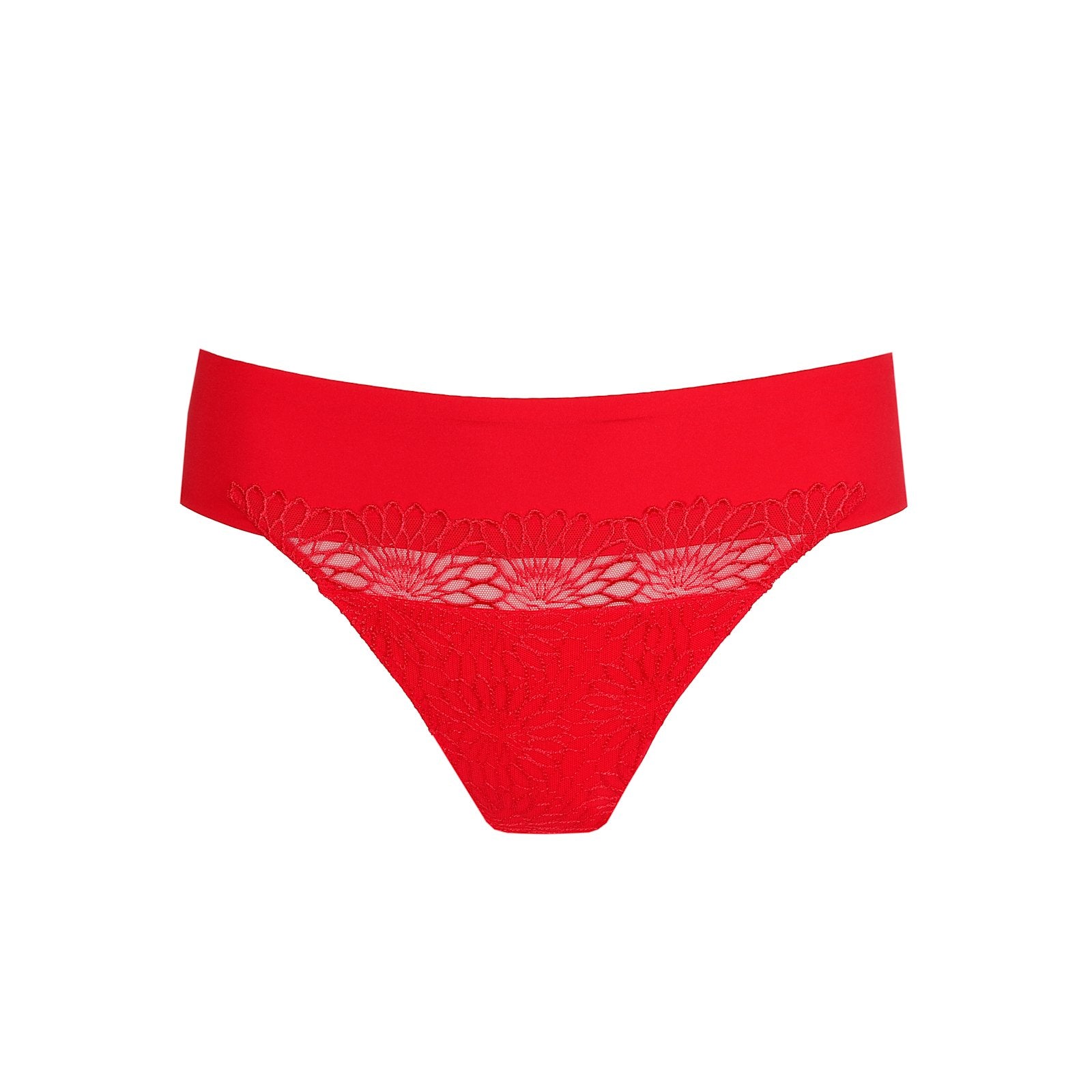 PrimaDonna Sophora Thong flat lay in True Red