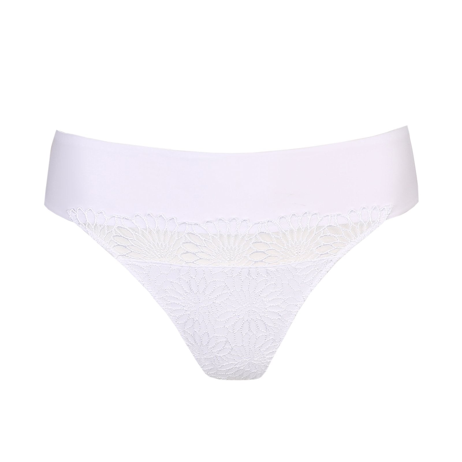 PrimaDonna Sophora Thong flat lay in White