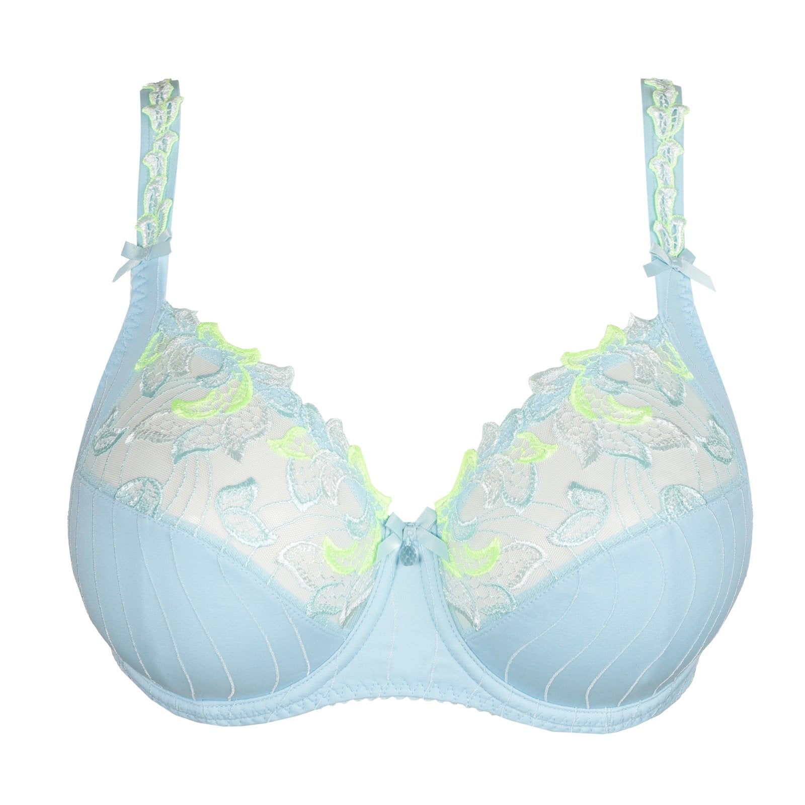 PrimaDonna Deauville Full Cup Bra flat lay in Milky Blue