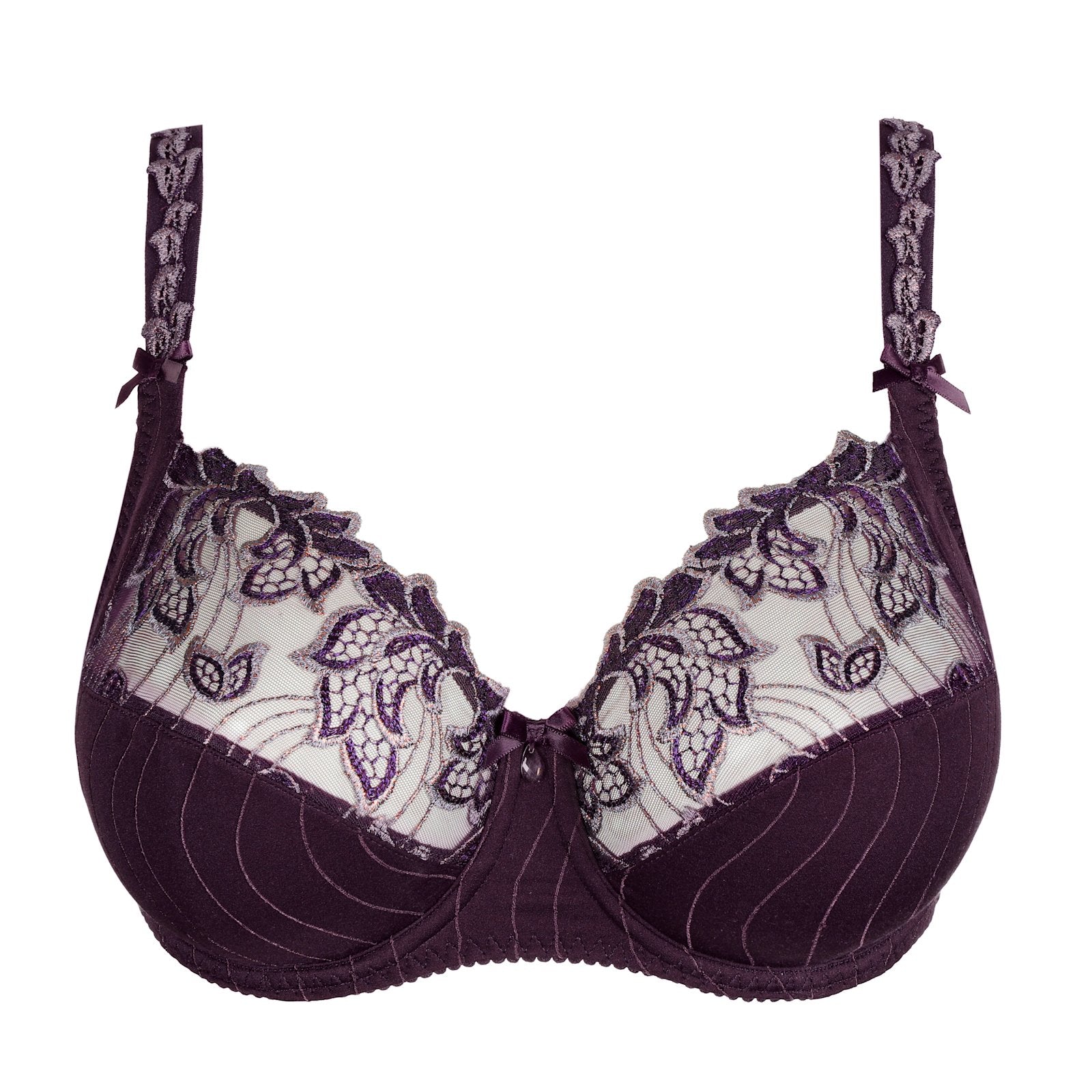 PrimaDonna Deauville Full Cup Bra flat lay in Amethyst Gem