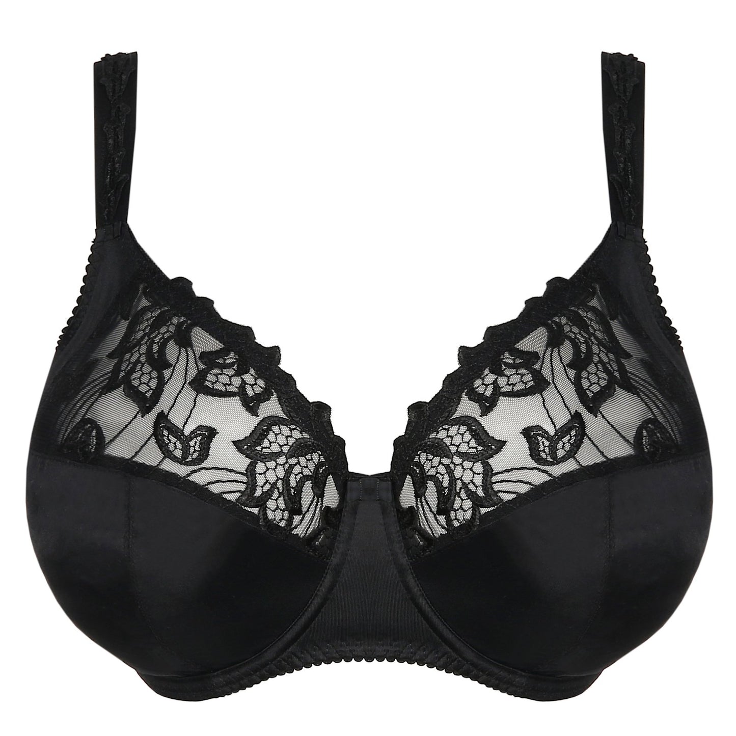 PrimaDonna Deauville Full Cup Bra flat lay in Black